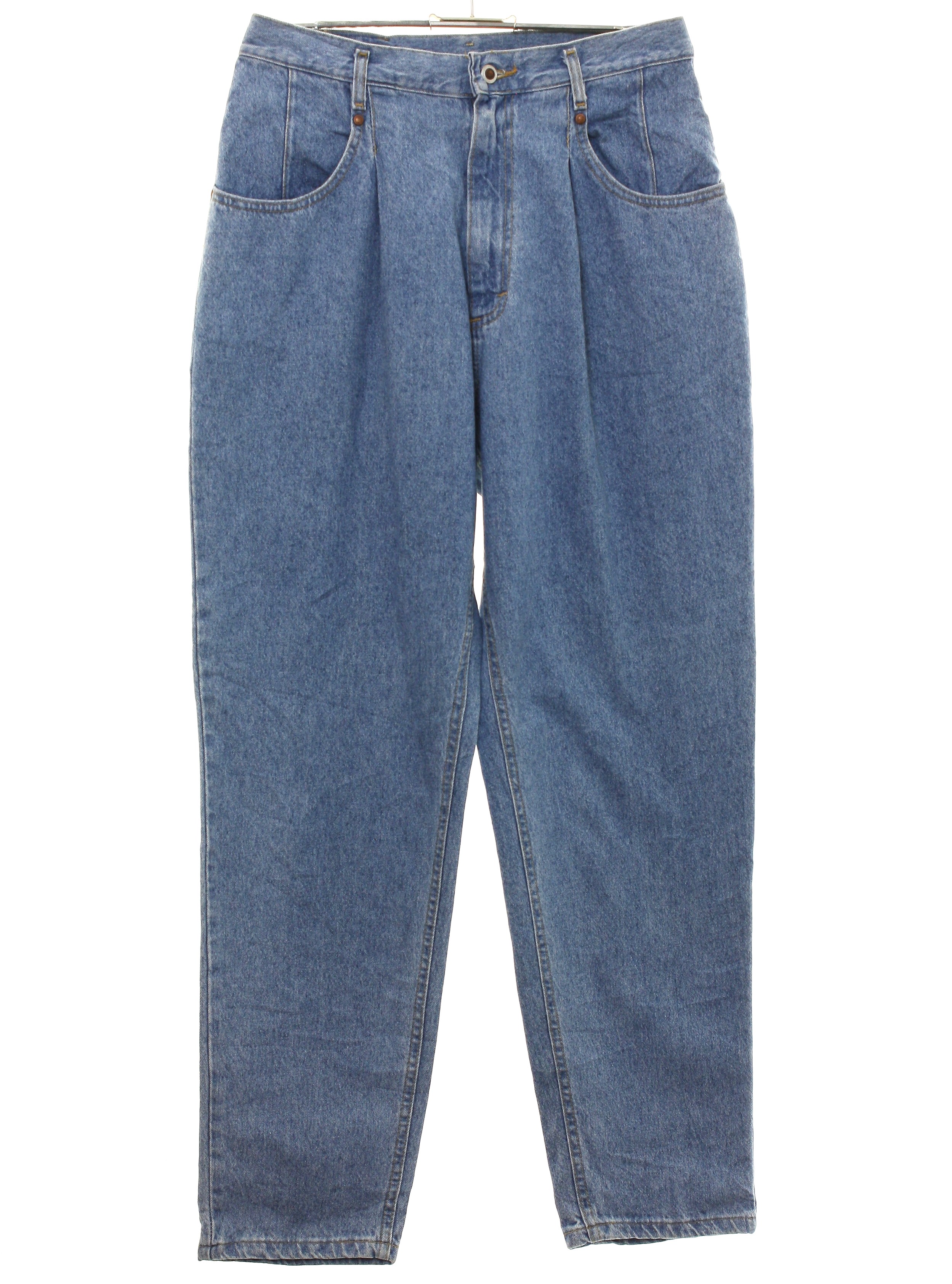 1990's Retro Pants: 90s -Lee- Womens as-new blue cotton denim ...
