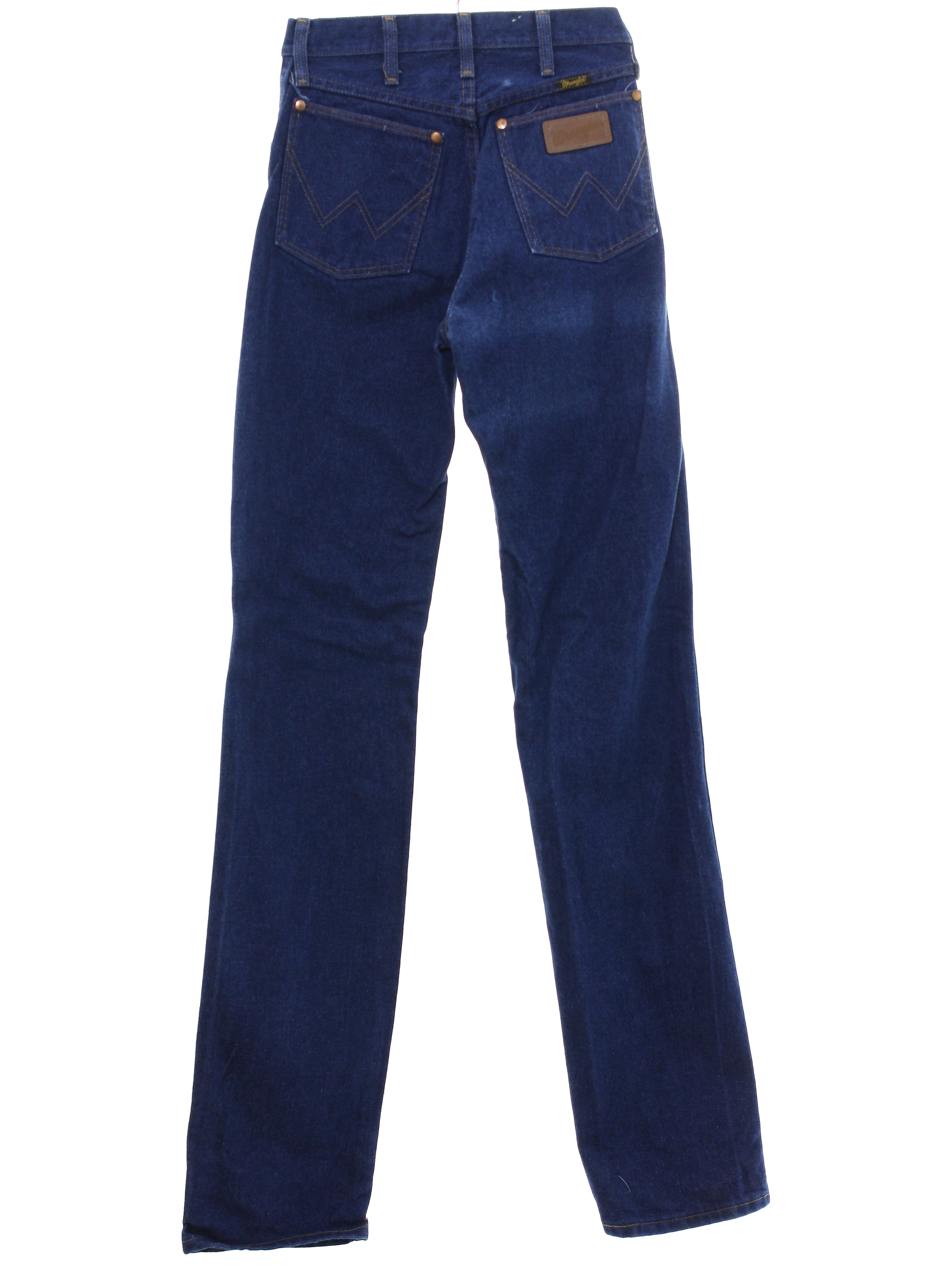 1980's Vintage Wrangler Pants: 80s -Wrangler- Womens dark blue wash ...