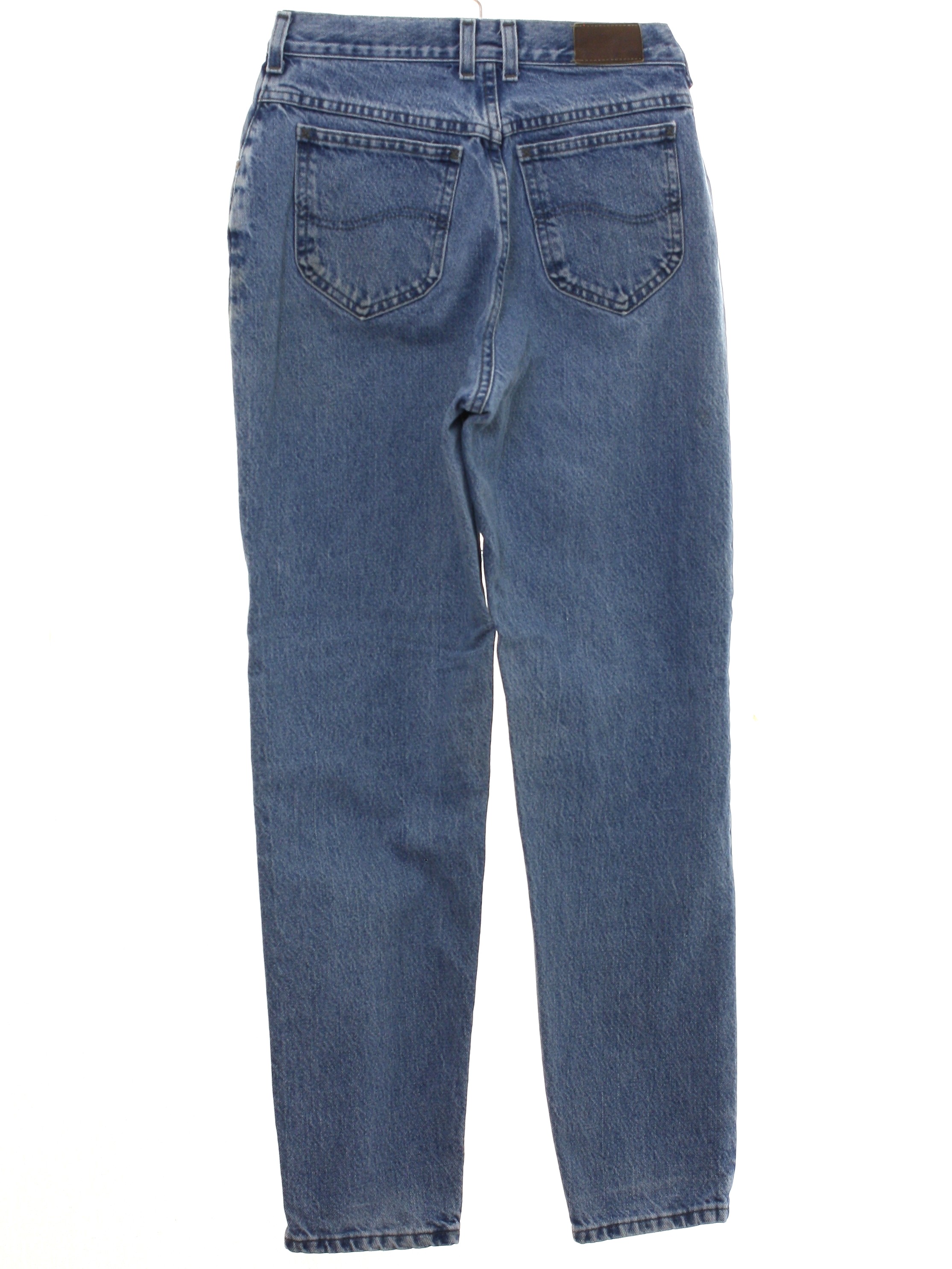 Retro Nineties Pants: 90s -Lee- Womens blue cotton denim denim jeans ...