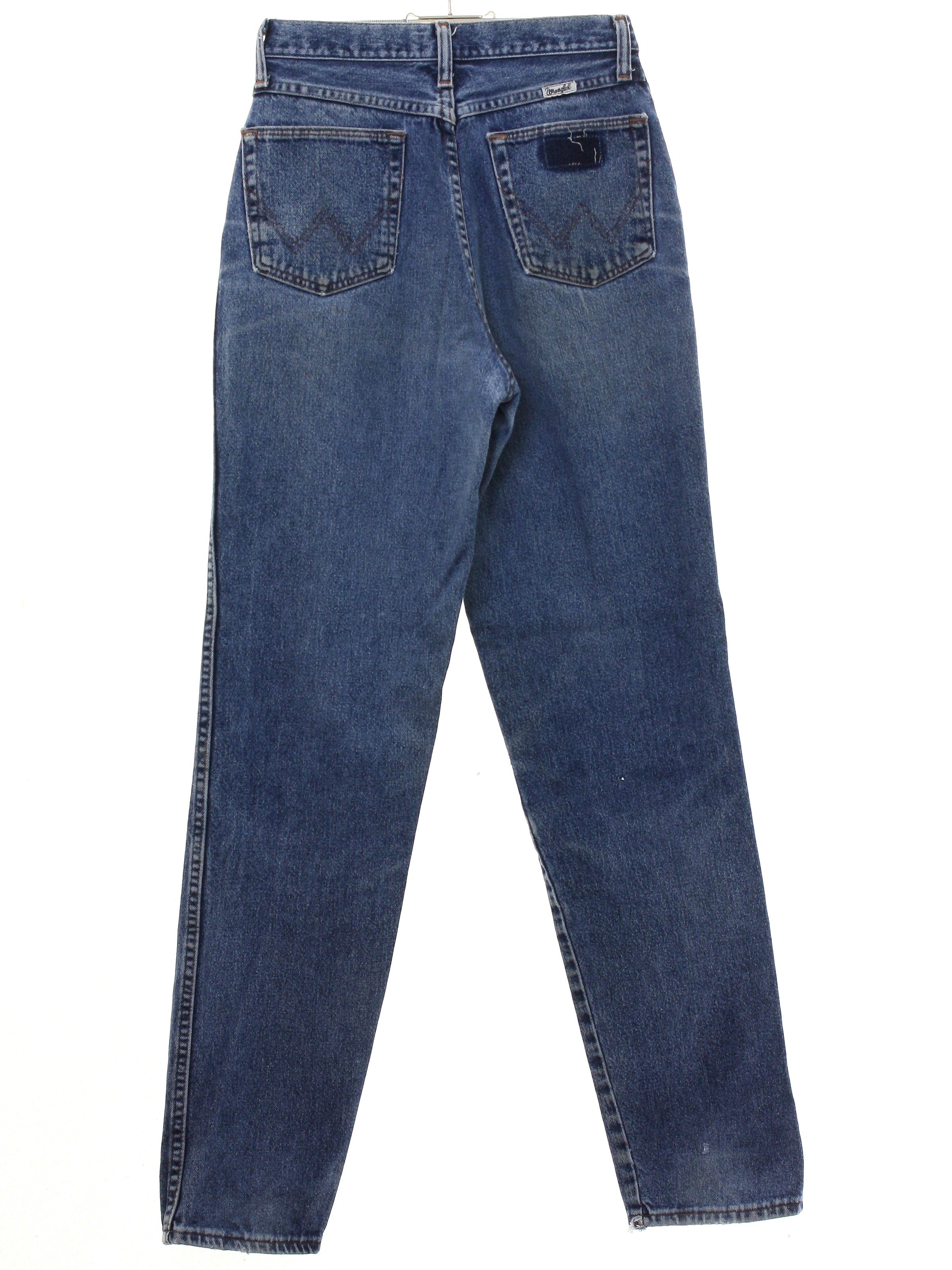 80s Vintage Wrangler Pants: 80s -Wrangler- Womens faded and worn blue ...