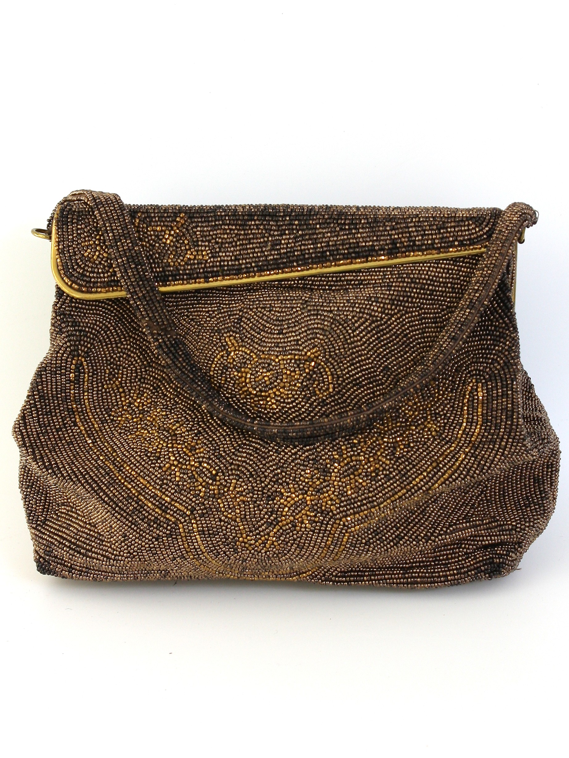 Rare Vintage 1960s Saks Fifth Avenue Twist Lock Handle Quilted Handbag