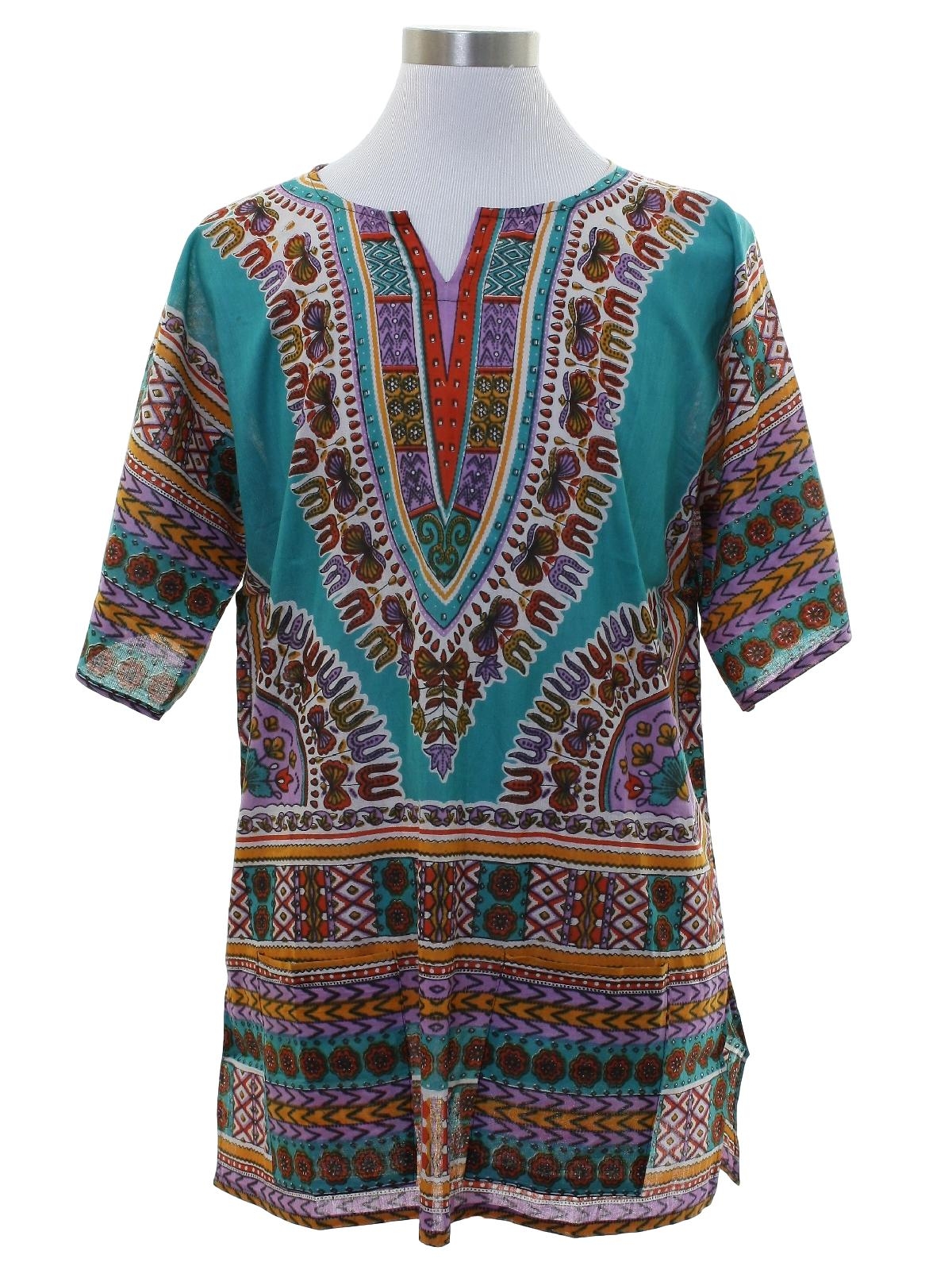 70s Vintage Dashiki Shirt: 70s style (made recently) -No Label- Unisex ...