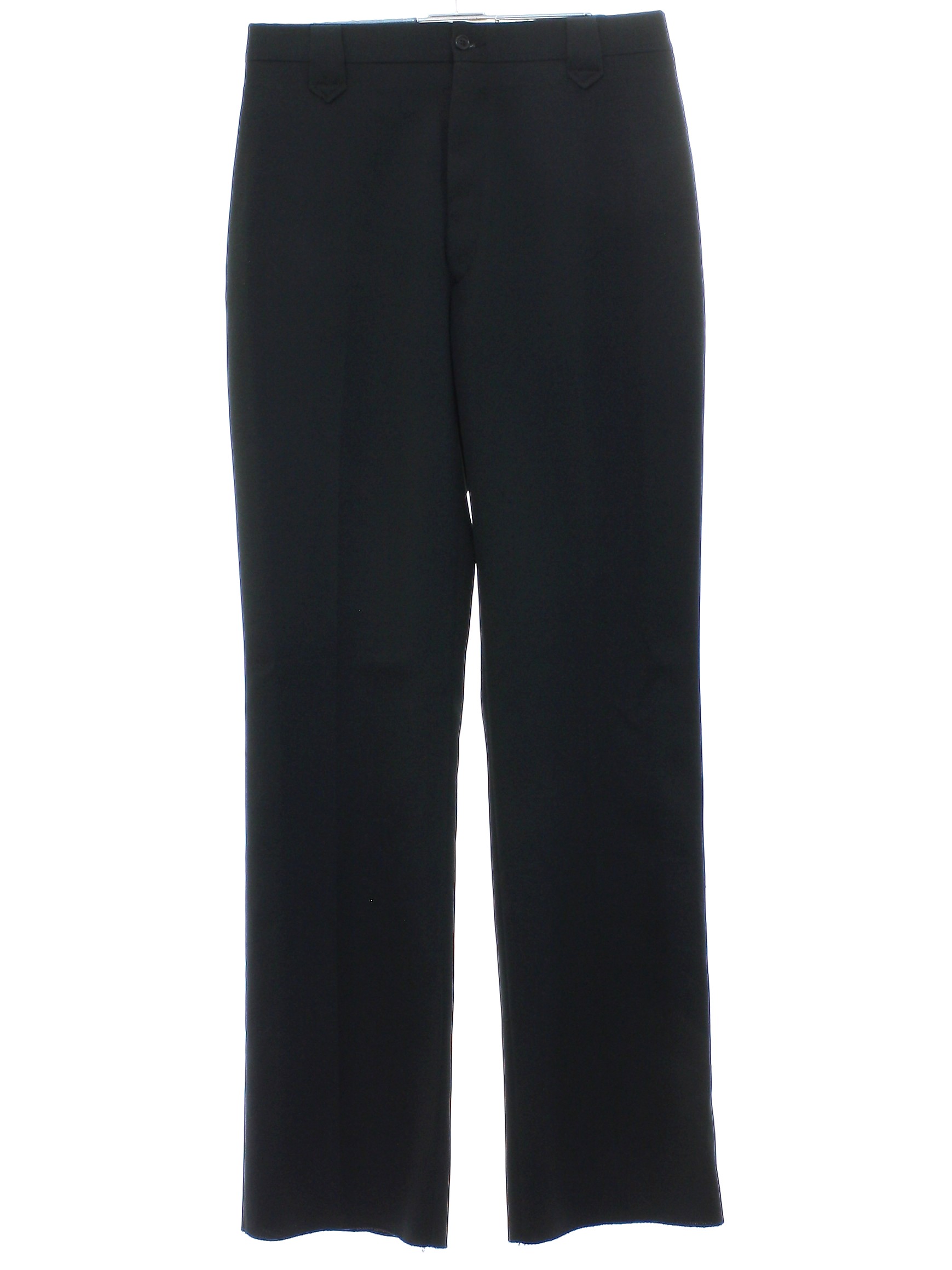 Eighties Circle S Pants: 80s -Circle S- Womens black polyester blend ...