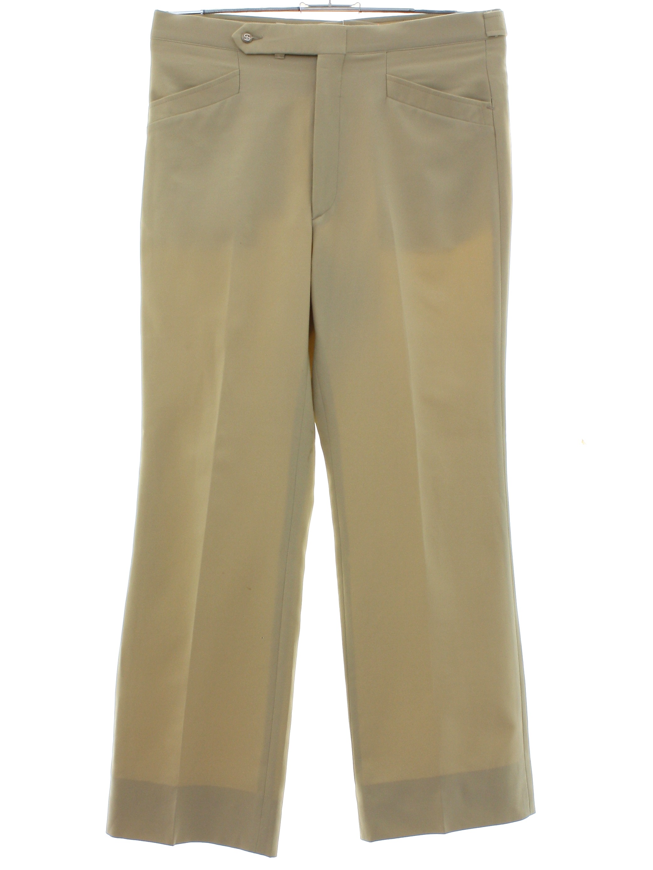 70s Retro Pants 70s Sansabelt PGA Golf by Jaymar Mens tan solid