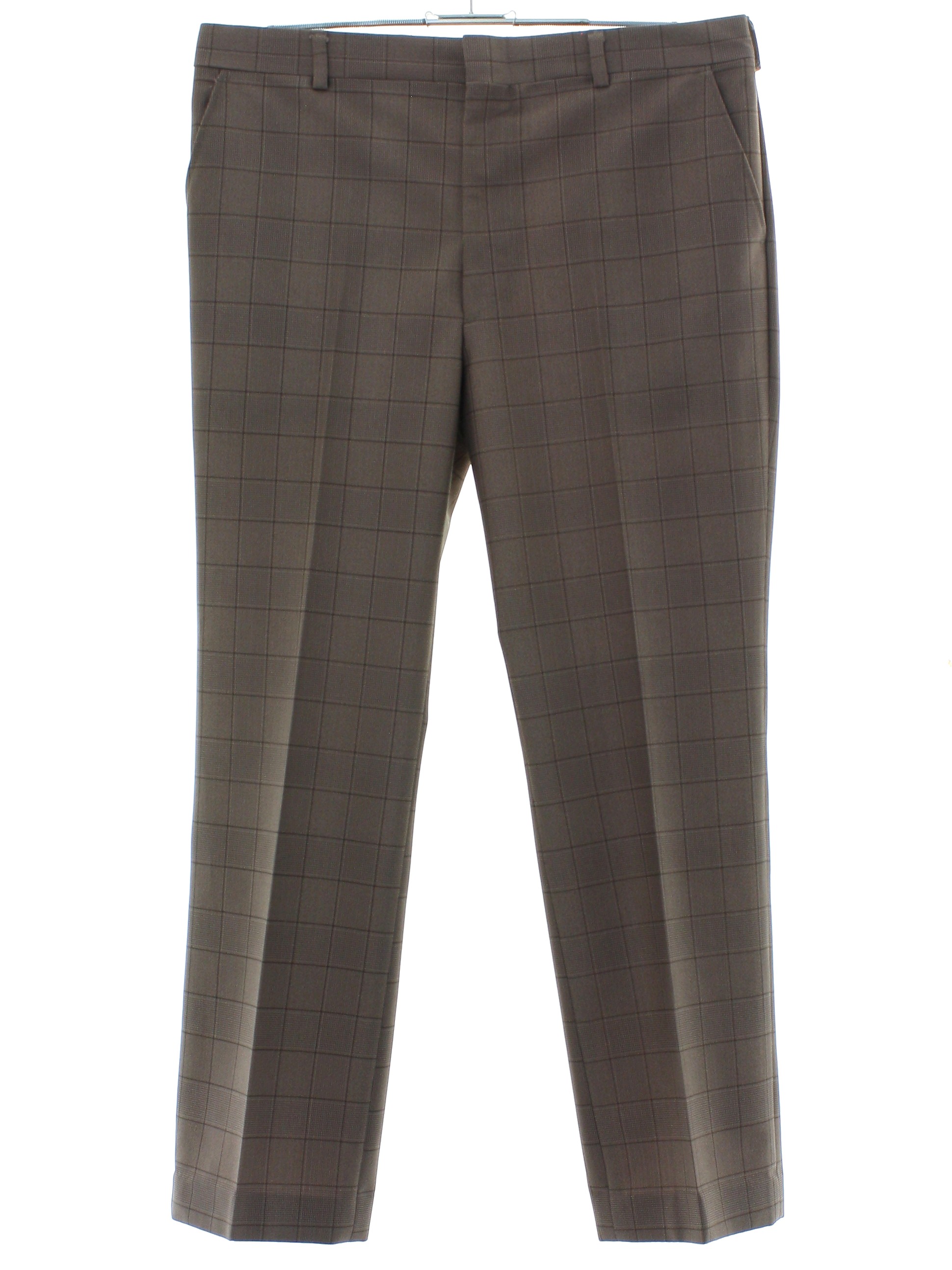 mens 70's plaid pants