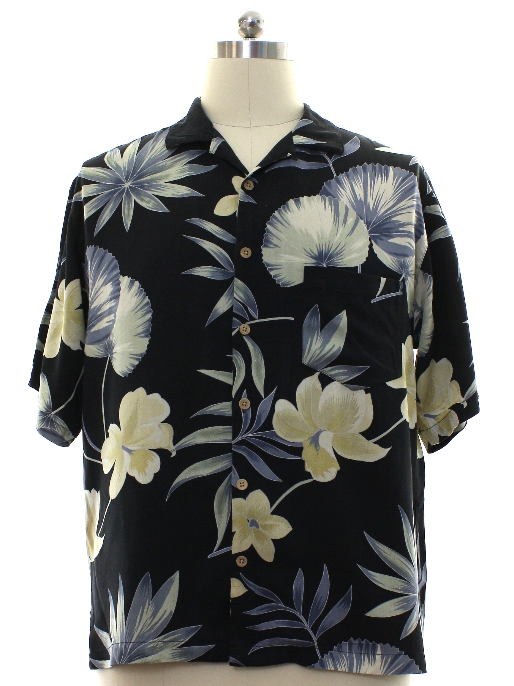 1990's Retro Hawaiian Shirt: 90s -Jamaica Jaxx- Mens black background ...