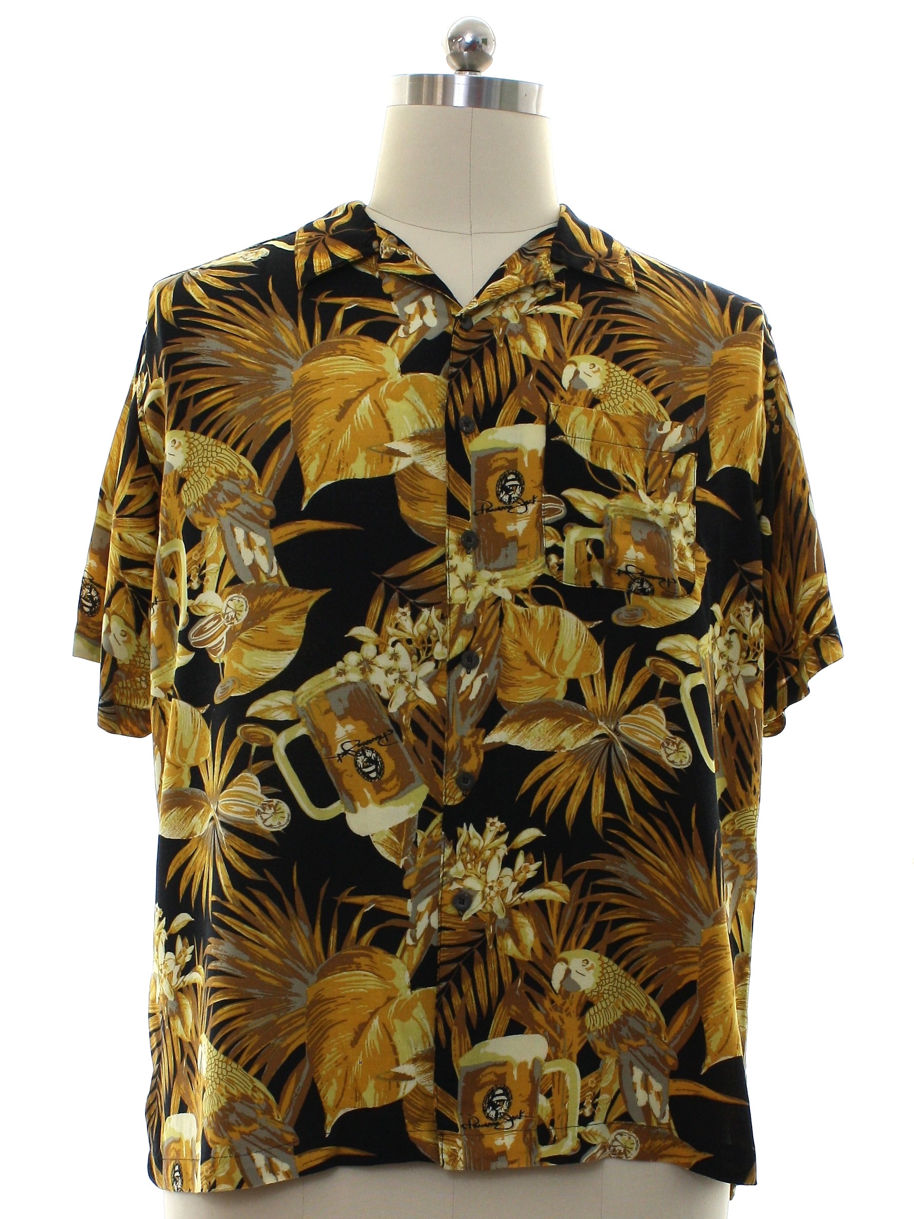Vintage Panama Jack Nineties Hawaiian Shirt: 90s -Panama Jack- Mens ...