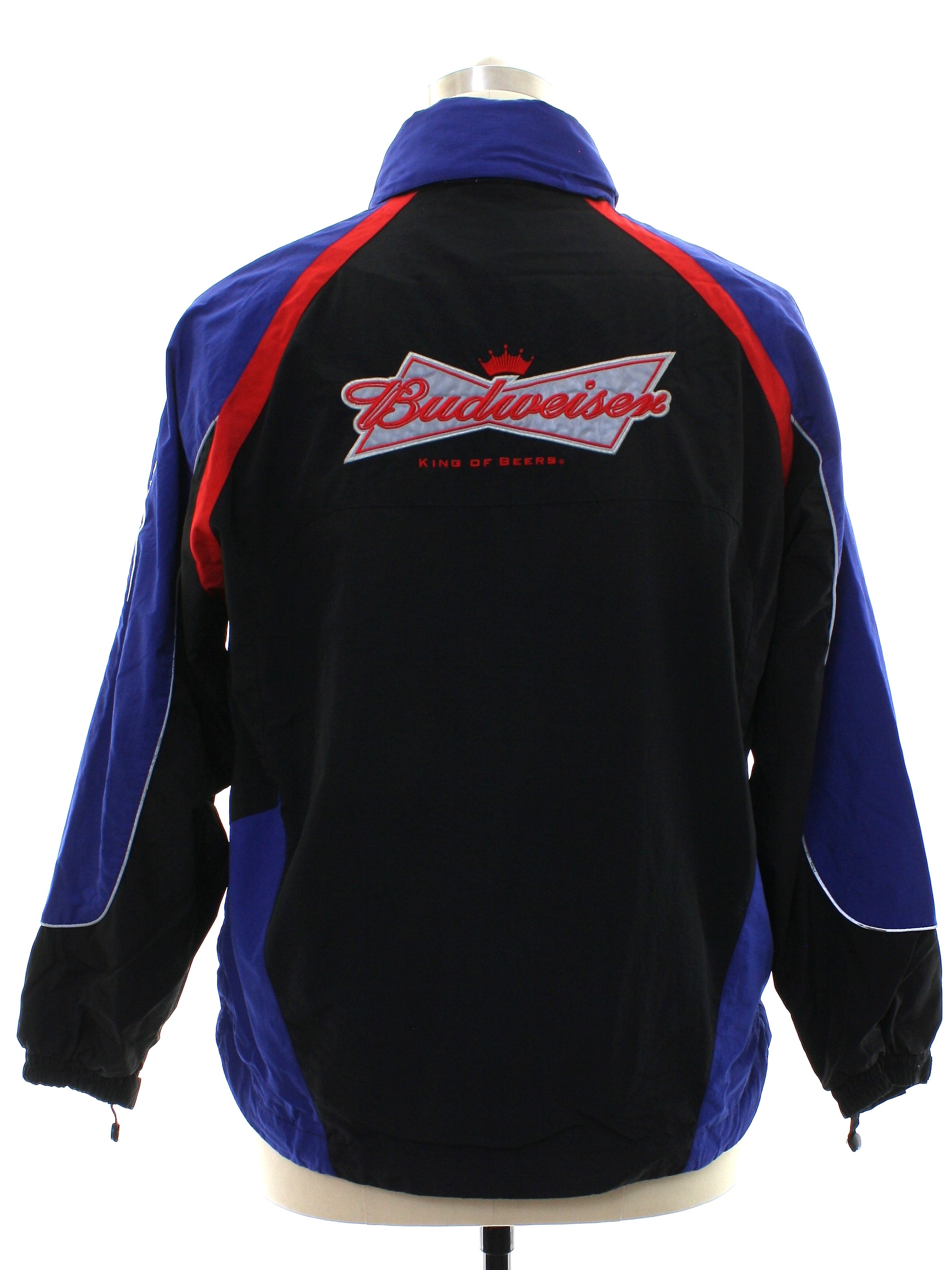 1990's Retro Jacket: 90s -Budweiser, Staples Promotional Products- Mens ...
