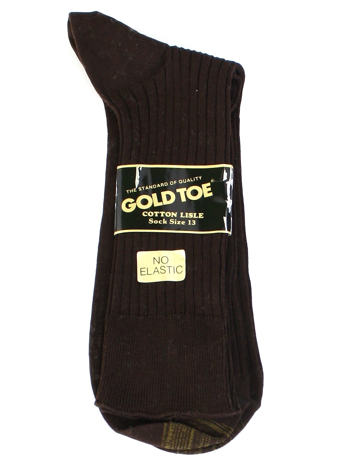 1970's Retro Socks: 70s -Gold Toe- Mens dark brown background, cotton ...