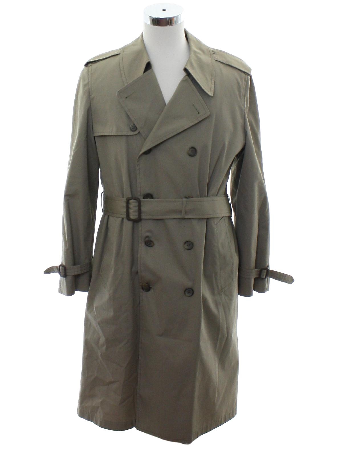 Vintage 70s Jacket: 70s -London Fog Maincoats- Mens tan cotton acrylic ...