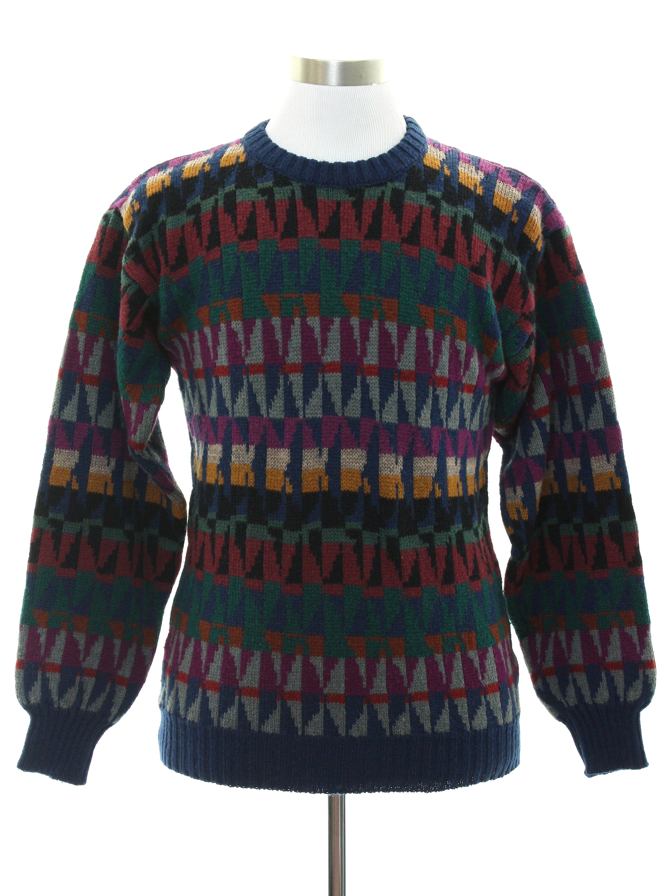Retro 1980's Sweater (Sweaters Machine Knit) : 80s -Sweaters Machine ...