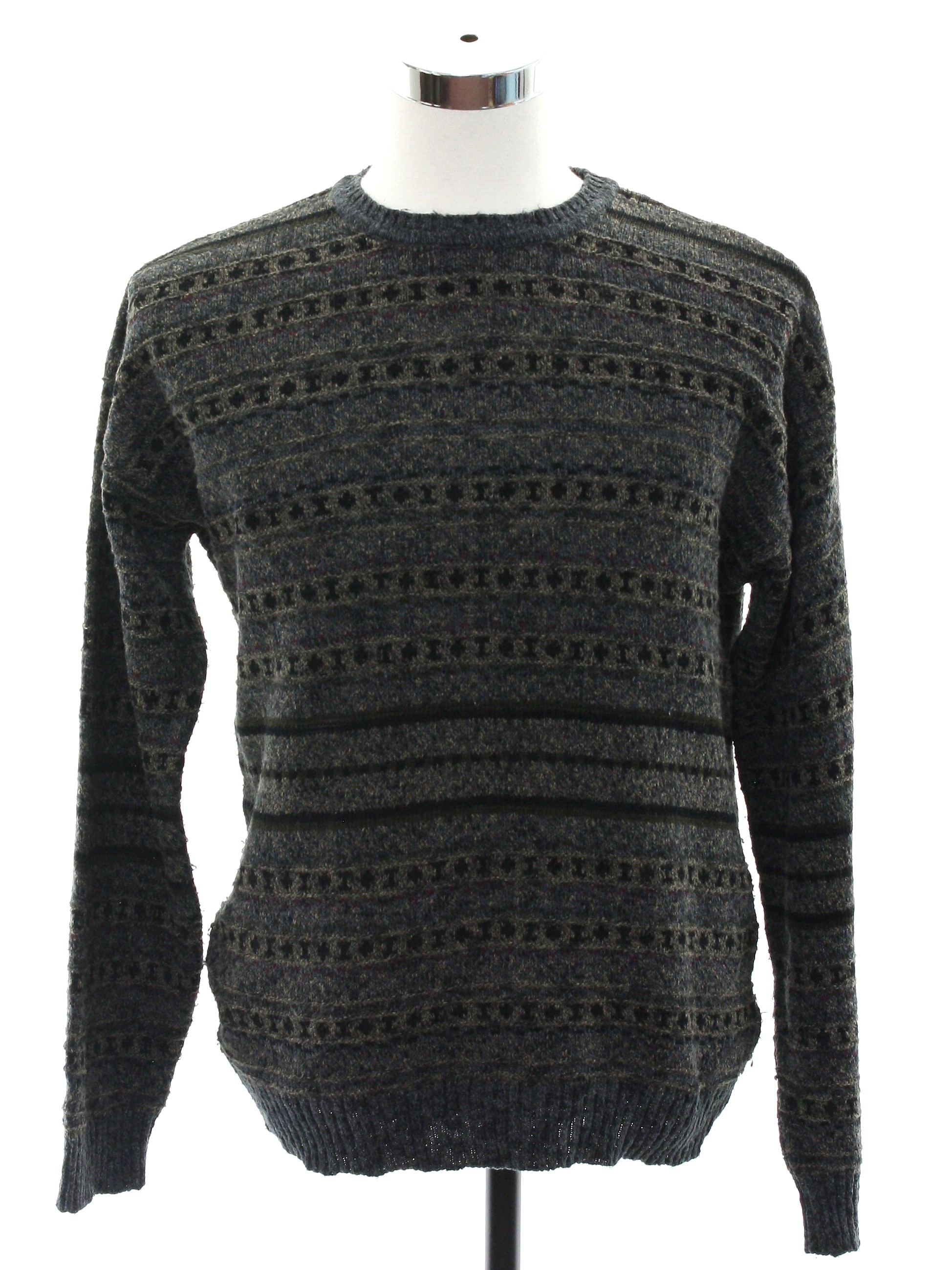 Retro 80s Sweater (Dockers) : 80s -Dockers- Mens grey, black, brown and ...