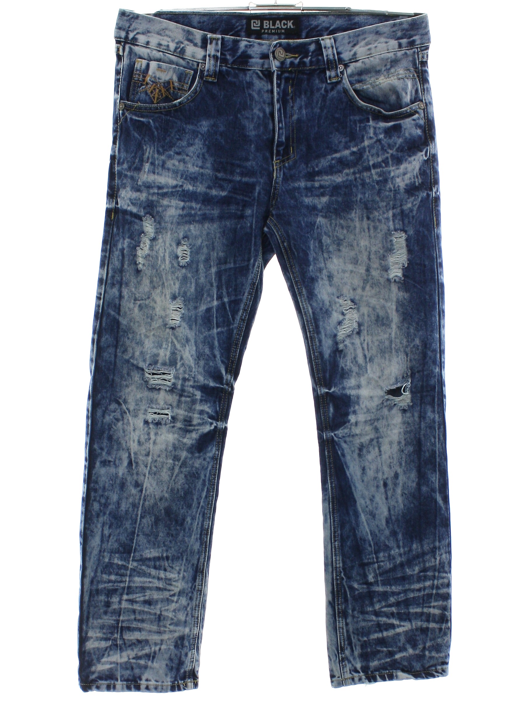 Pants: 90s (early y2k) -CJ Black Premium- Mens dark blue background ...