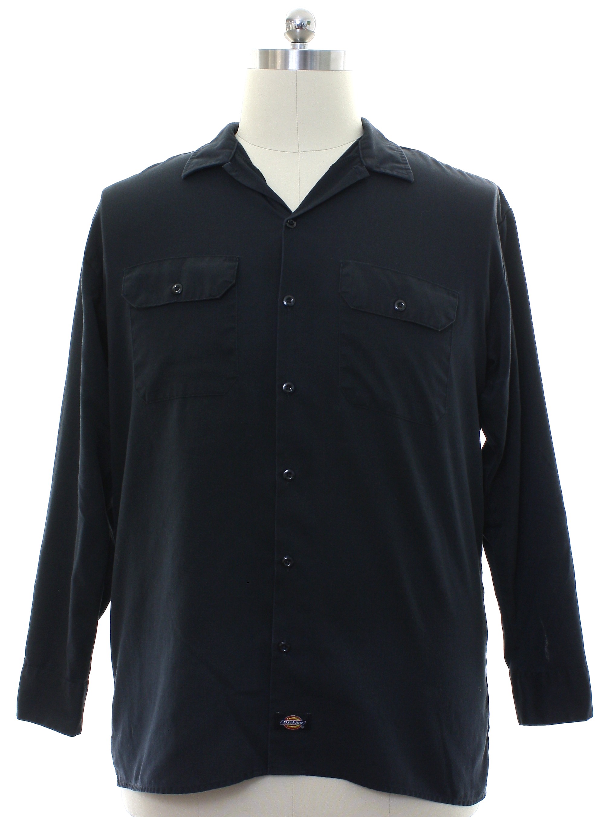 Yohji Yamamoto Y's for men Button Down Solid Black Fur Men