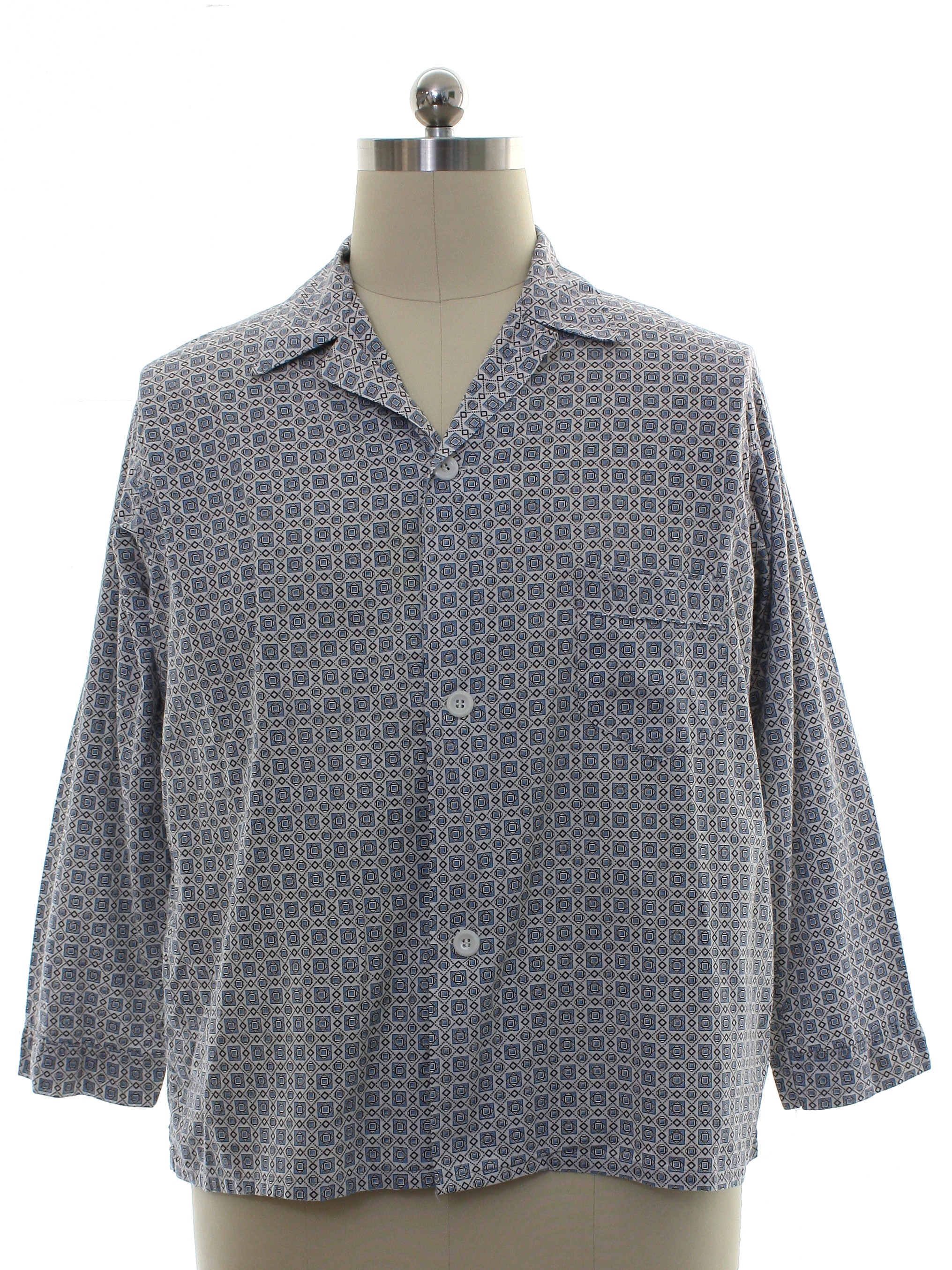 Retro Fifties Shirt: 50s -Penneys Wash and Wear- Mens white background ...