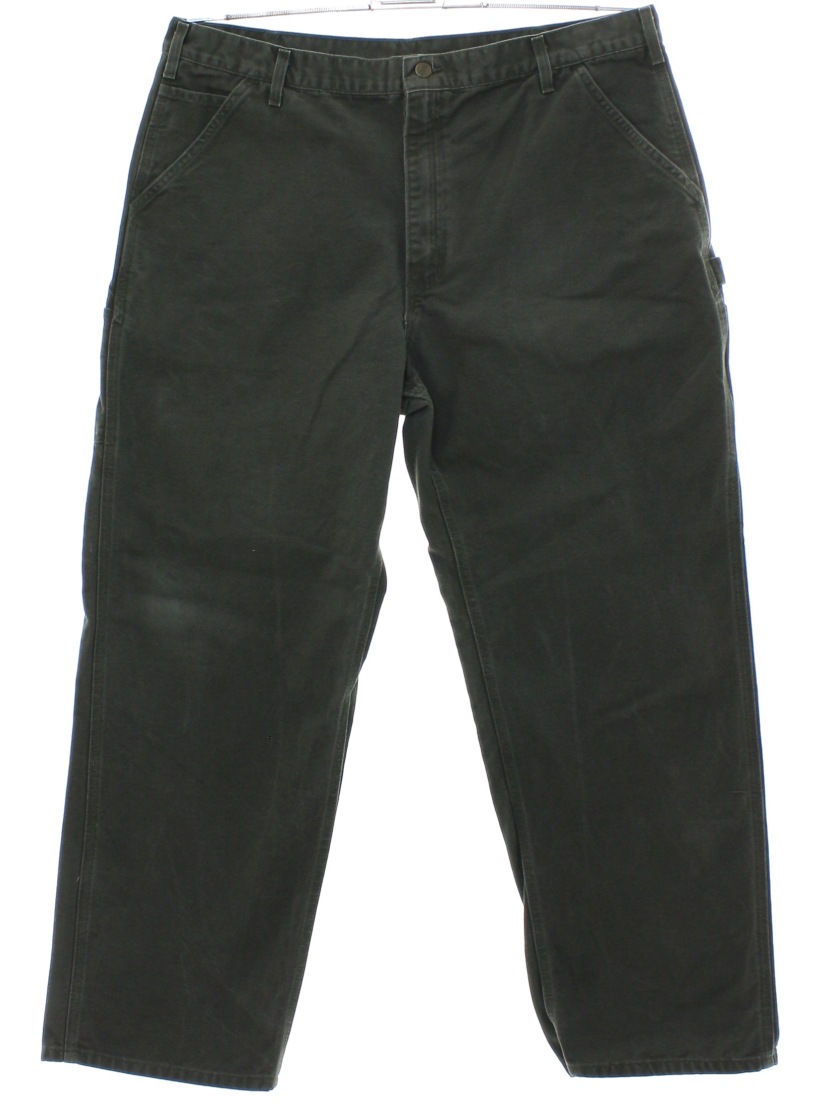 90's Vintage Pants: 90s -Carhartt, assembled in Mexico- Mens olive drab ...