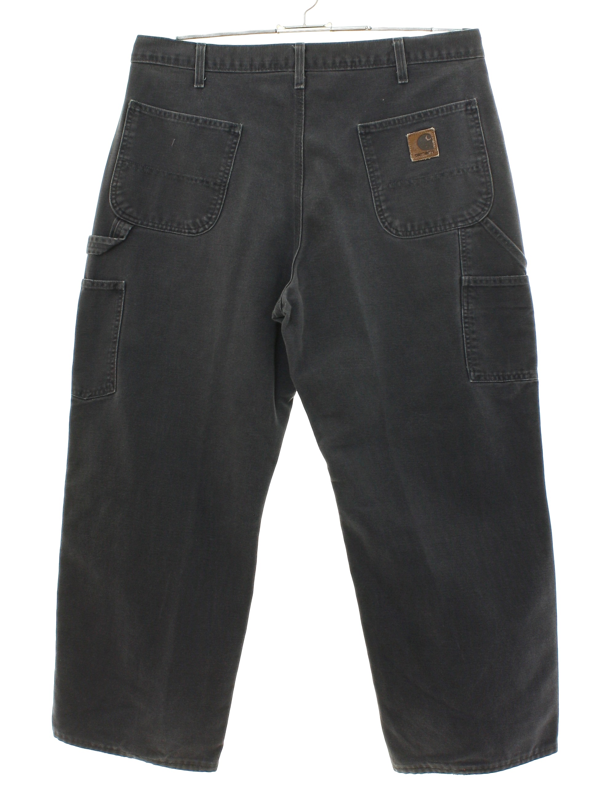 Vintage 90s Pants: Early 90s -Carhartt- Mens charcoal solid colored ...