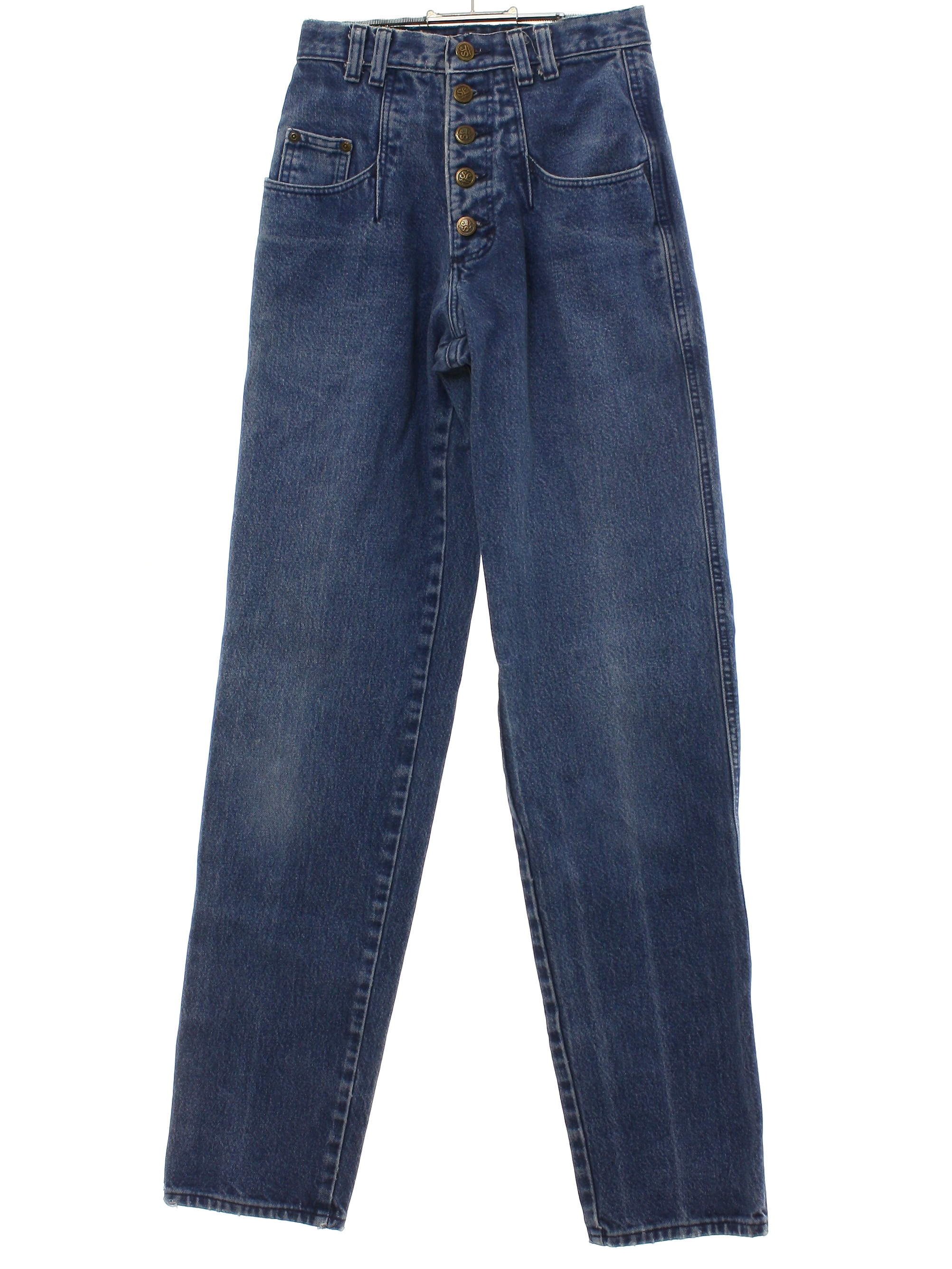 Vintage 80s Pants: 80s -Silver Lake- Womens medium blue background ...