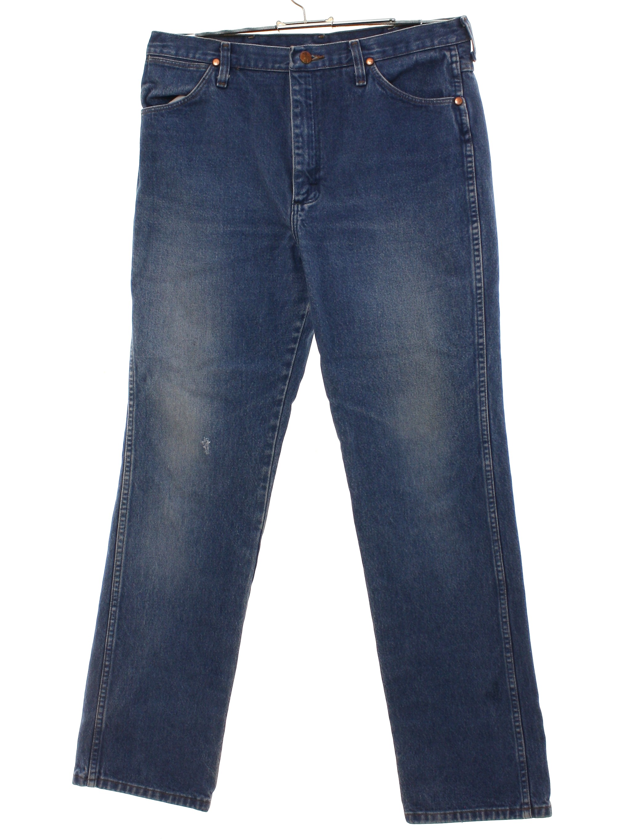 Retro 90's Pants: Late 90s -Wrangler, Made in Mexico- Mens medium blue ...