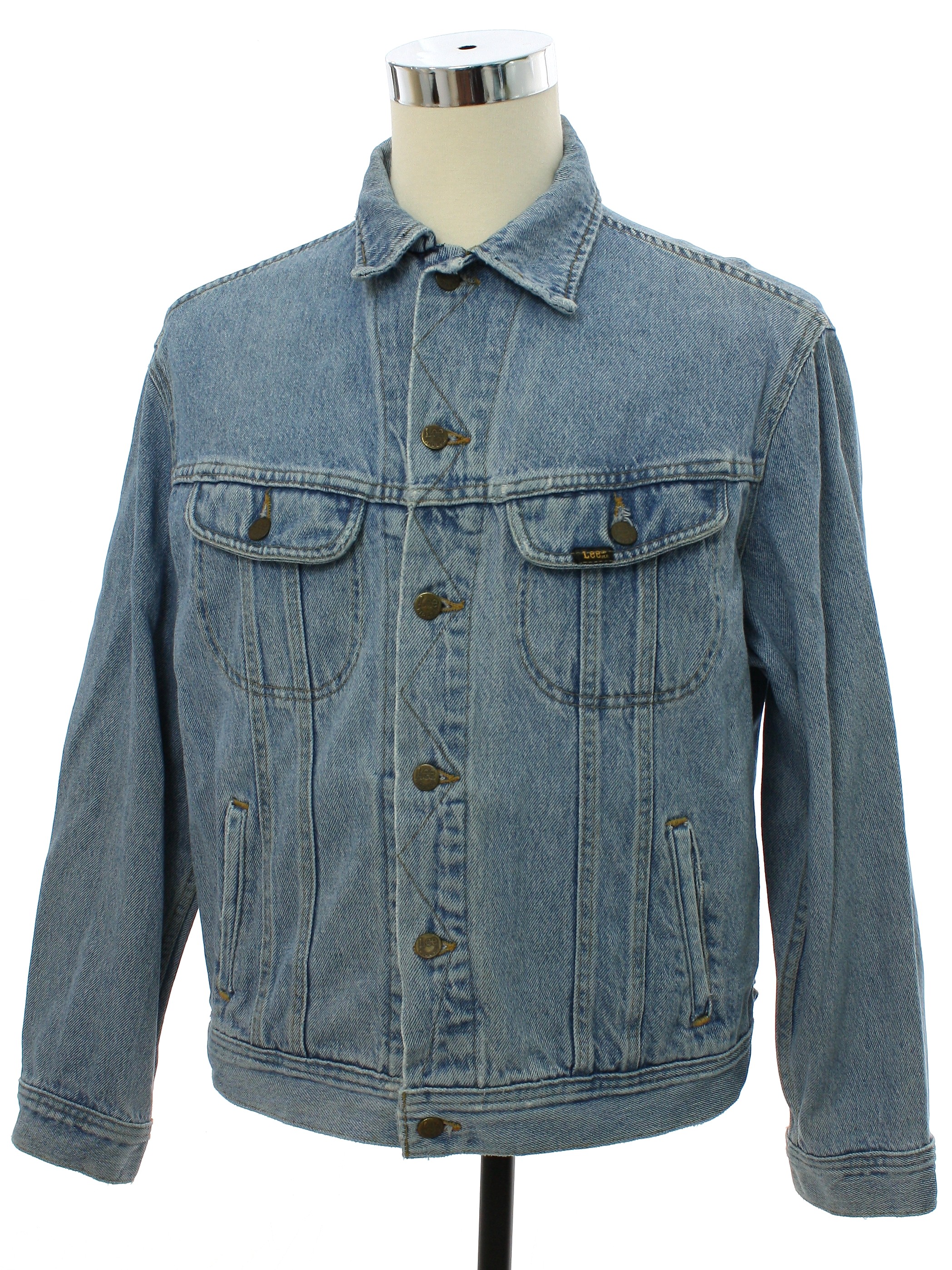 Retro 80s Jacket (Lee Riders) : 80s -Lee Riders- Mens faded blue cotton ...