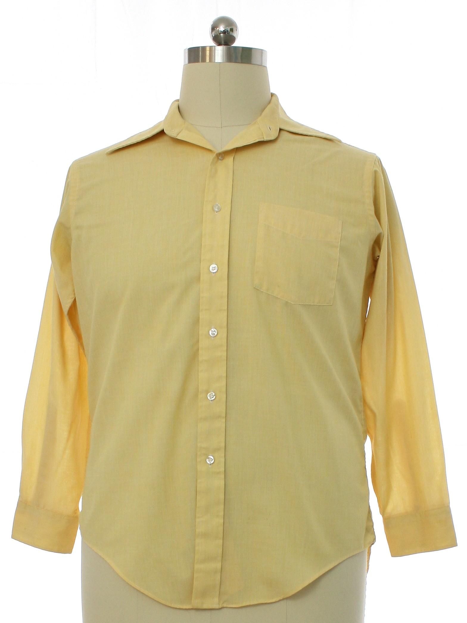 1960's Retro Shirt: Late 60s or early 70s -Iveys- Mens maze polyester ...