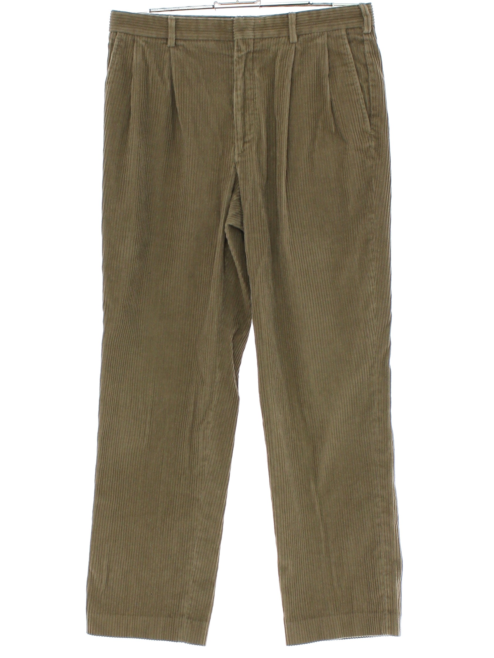 1980's Retro Pants: Late 80s or early 90s -Lands End- Mens mocha brown ...