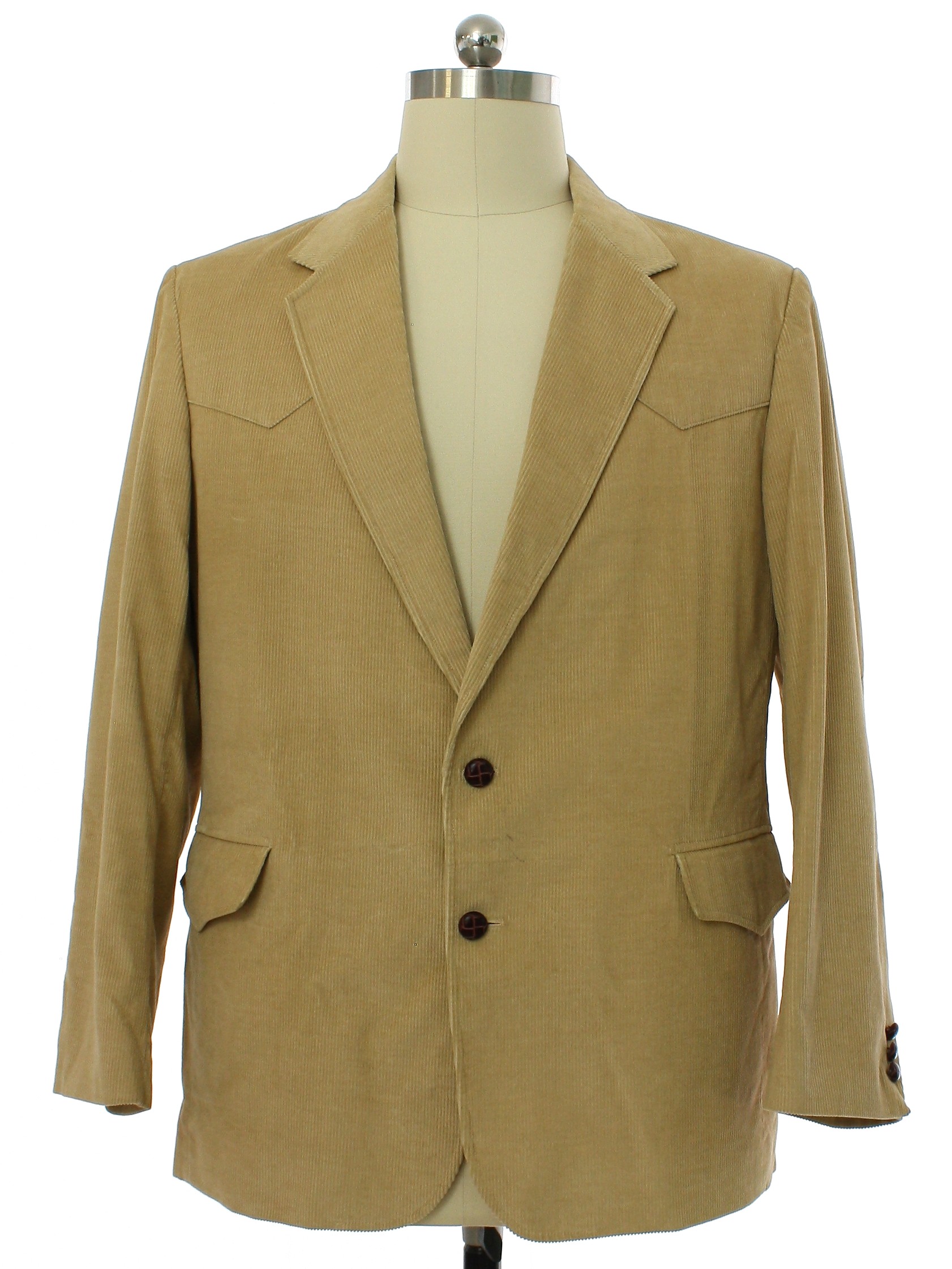 Roper Eighties Vintage Jacket: 80s -Roper- Mens tan cotton corduroy ...