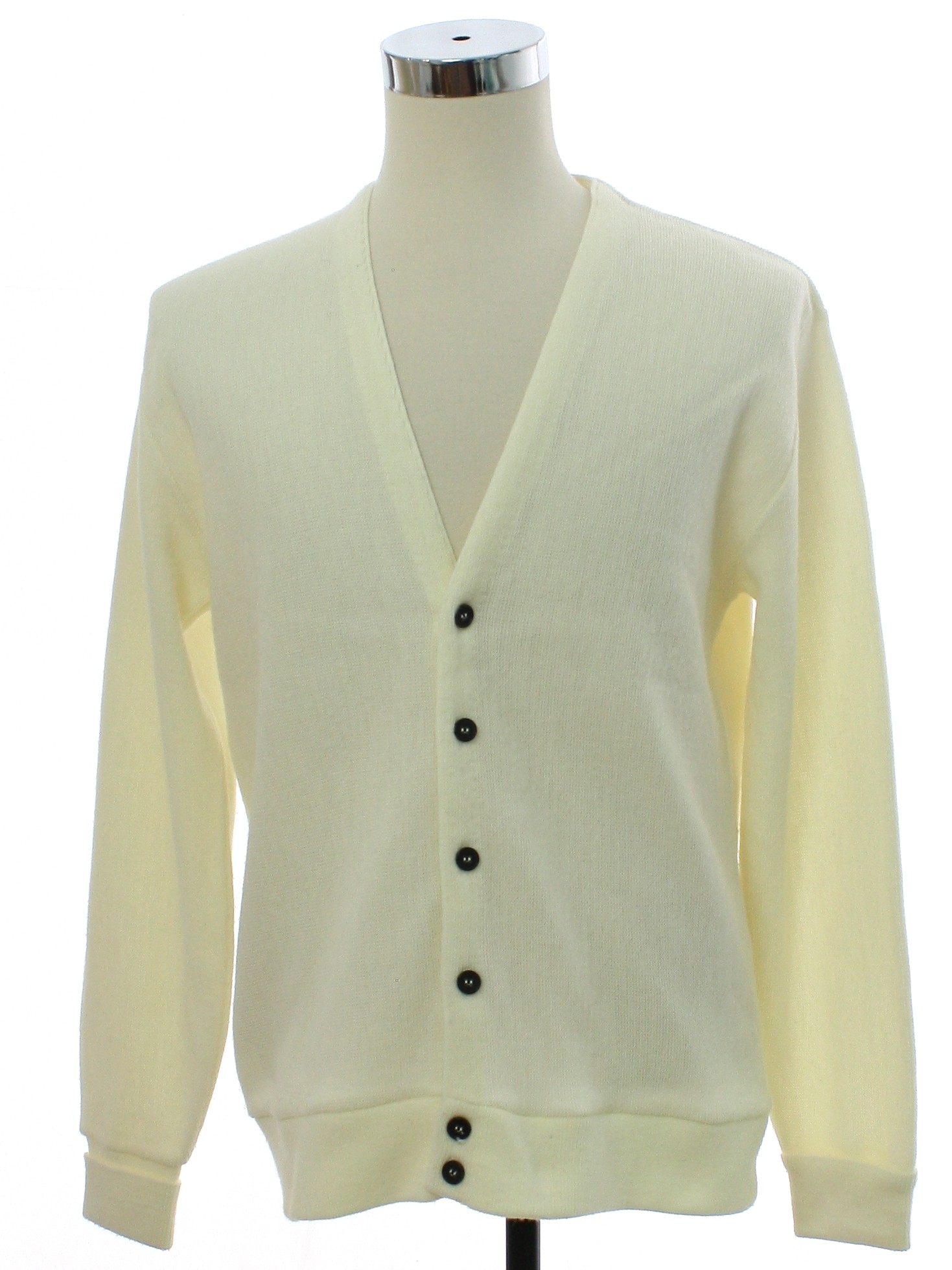 1980's Jantzen Mens Cardigan Golf Style Sweater