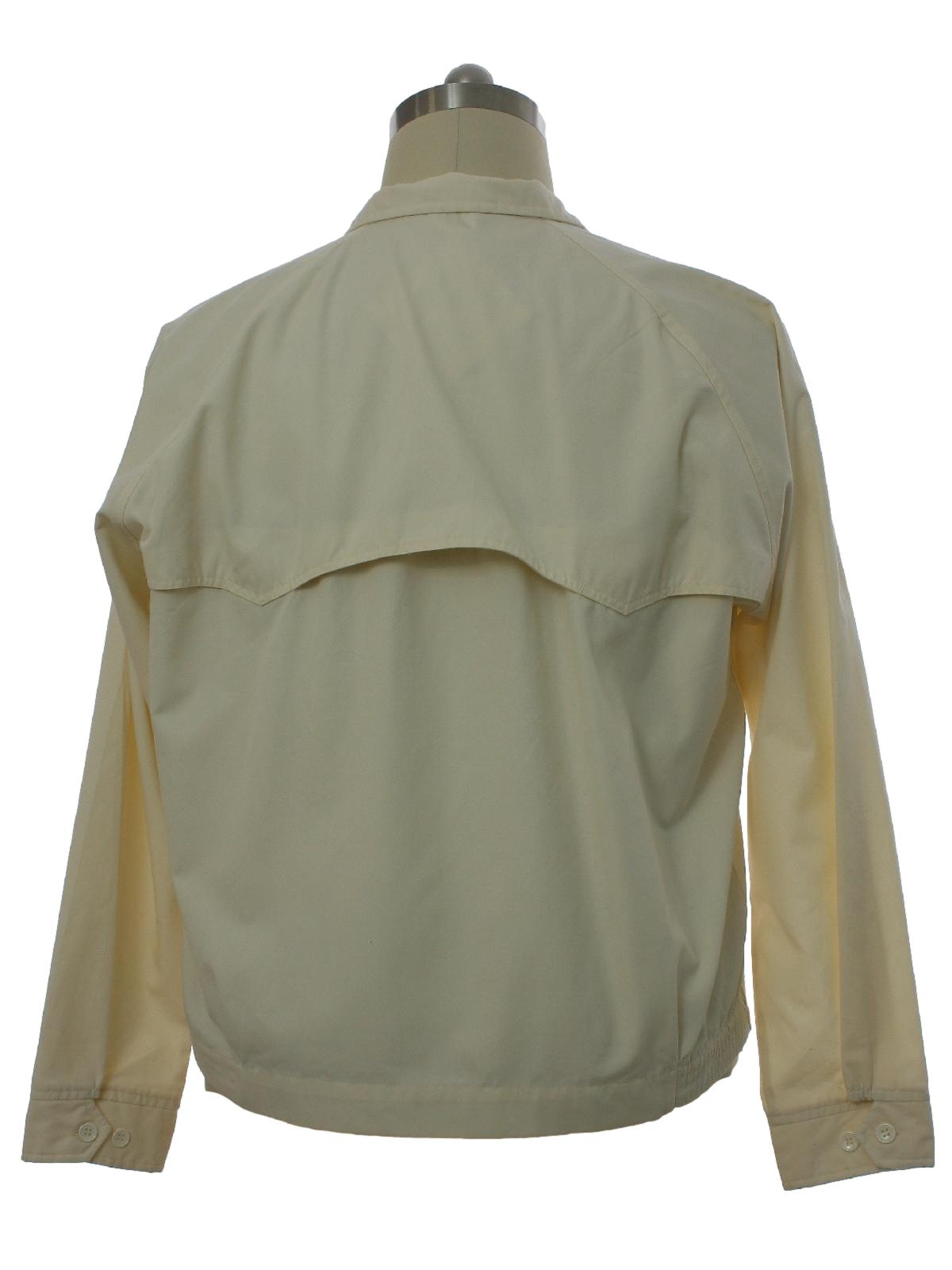1980's Midwest Traders Mens Zip Front Cotton Blend Golf Style Jacket 1980's Midwest Traders Mens Zip Front Cotton Blend Golf Style Jacket