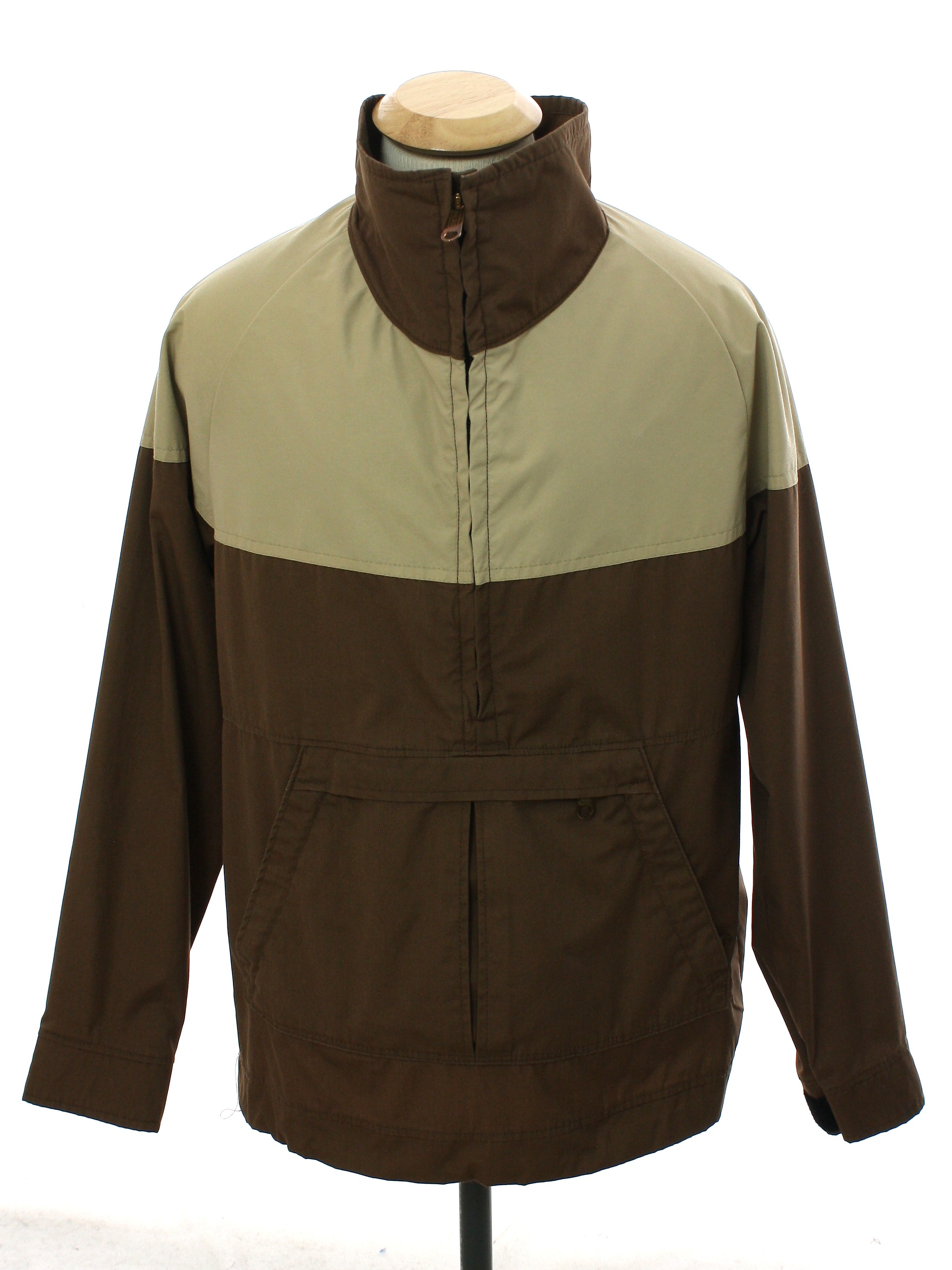 1980's Vintage Camp 7 Jacket: 80s -Camp 7- Mens mocha brown and light ...