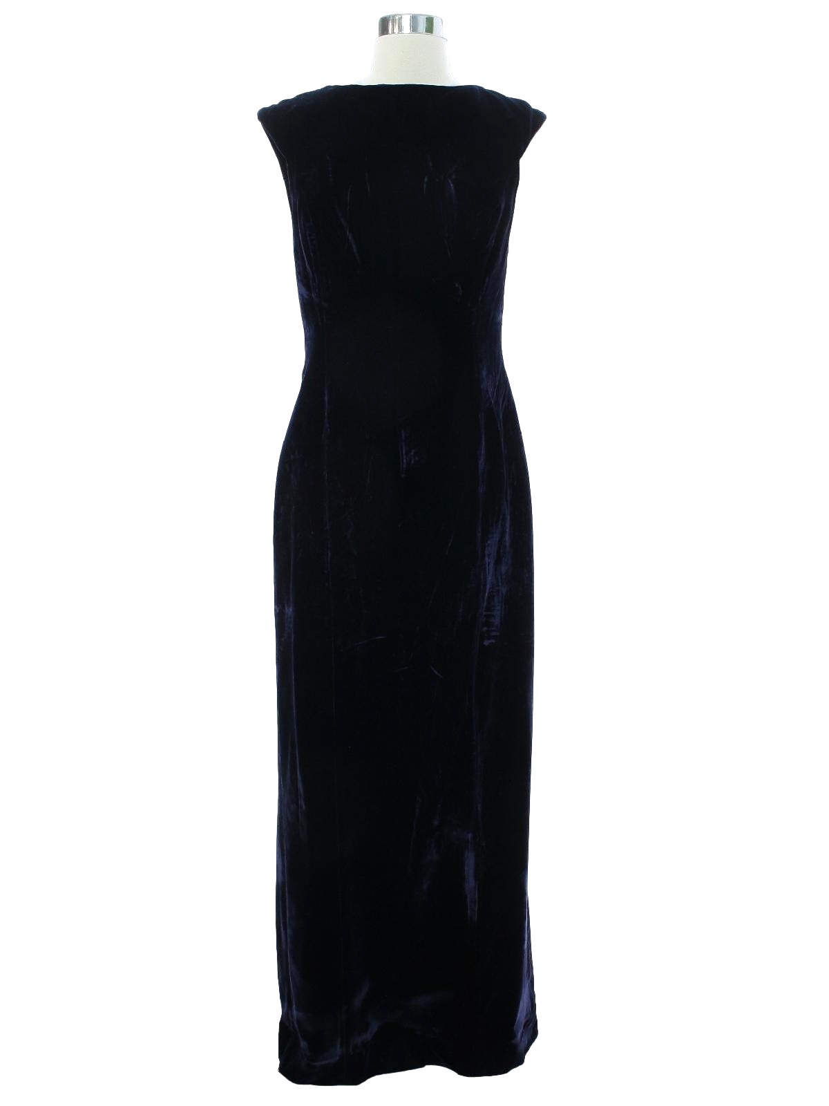 1990's Cocktail Dress (Perry Ellis): 90s -Perry Ellis- Womens midnight ...