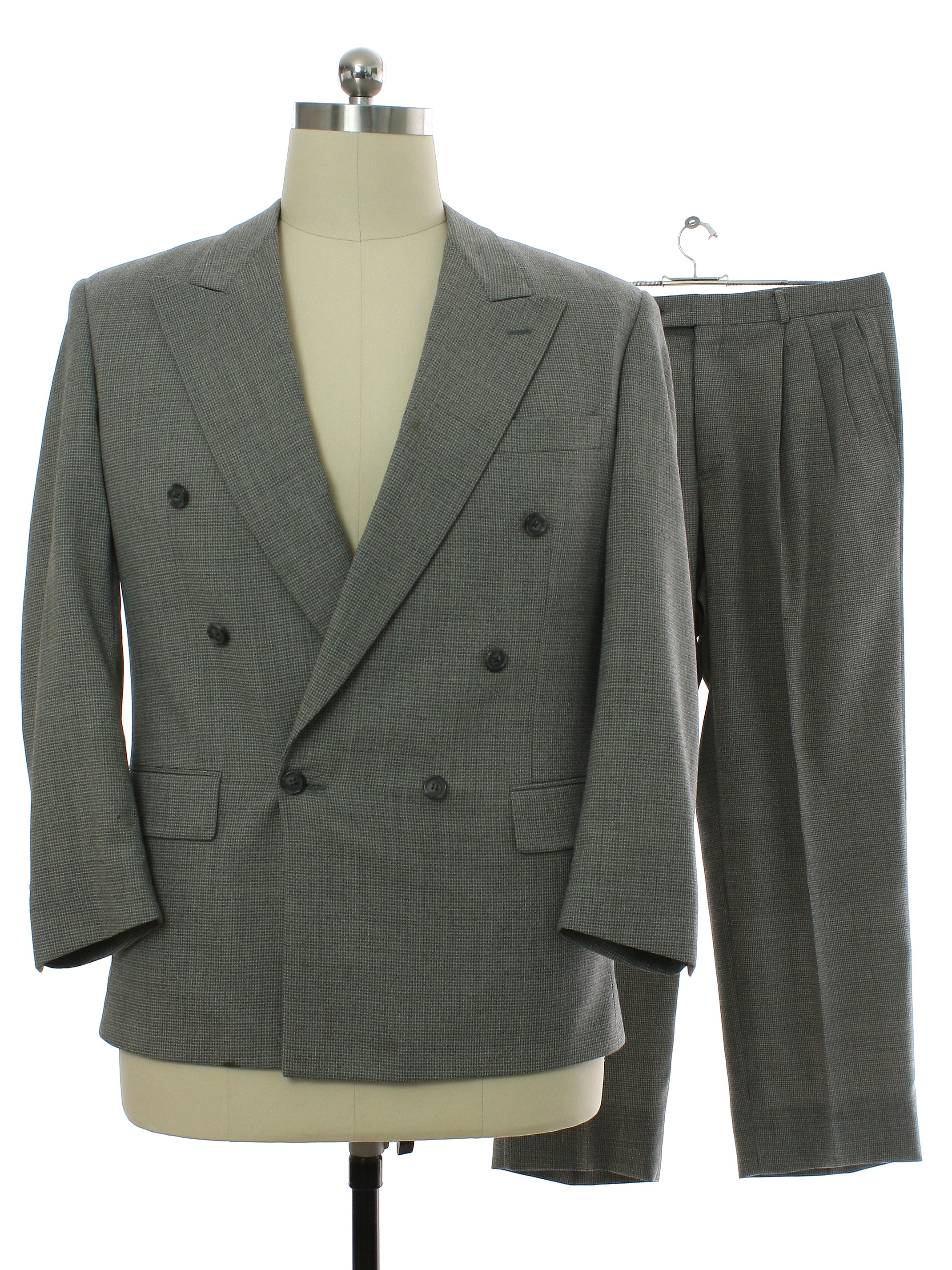 Vintage Givenchy Nineties Suit: 90s -Givenchy- Mens shades of gray tiny ...