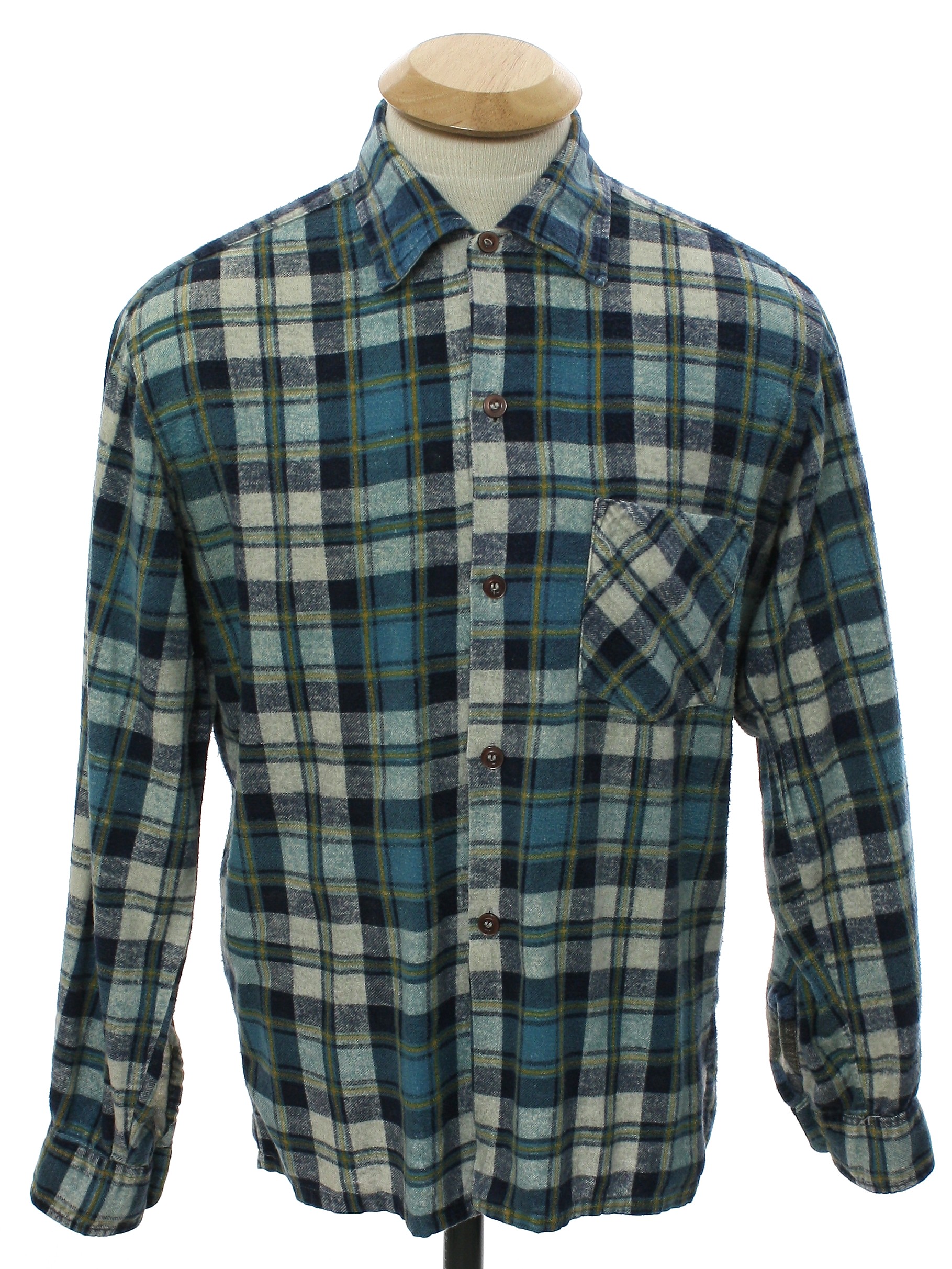 Retro 1960s Shirt: 60s -The 350 Collection- Mens or Boys shades of navy ...
