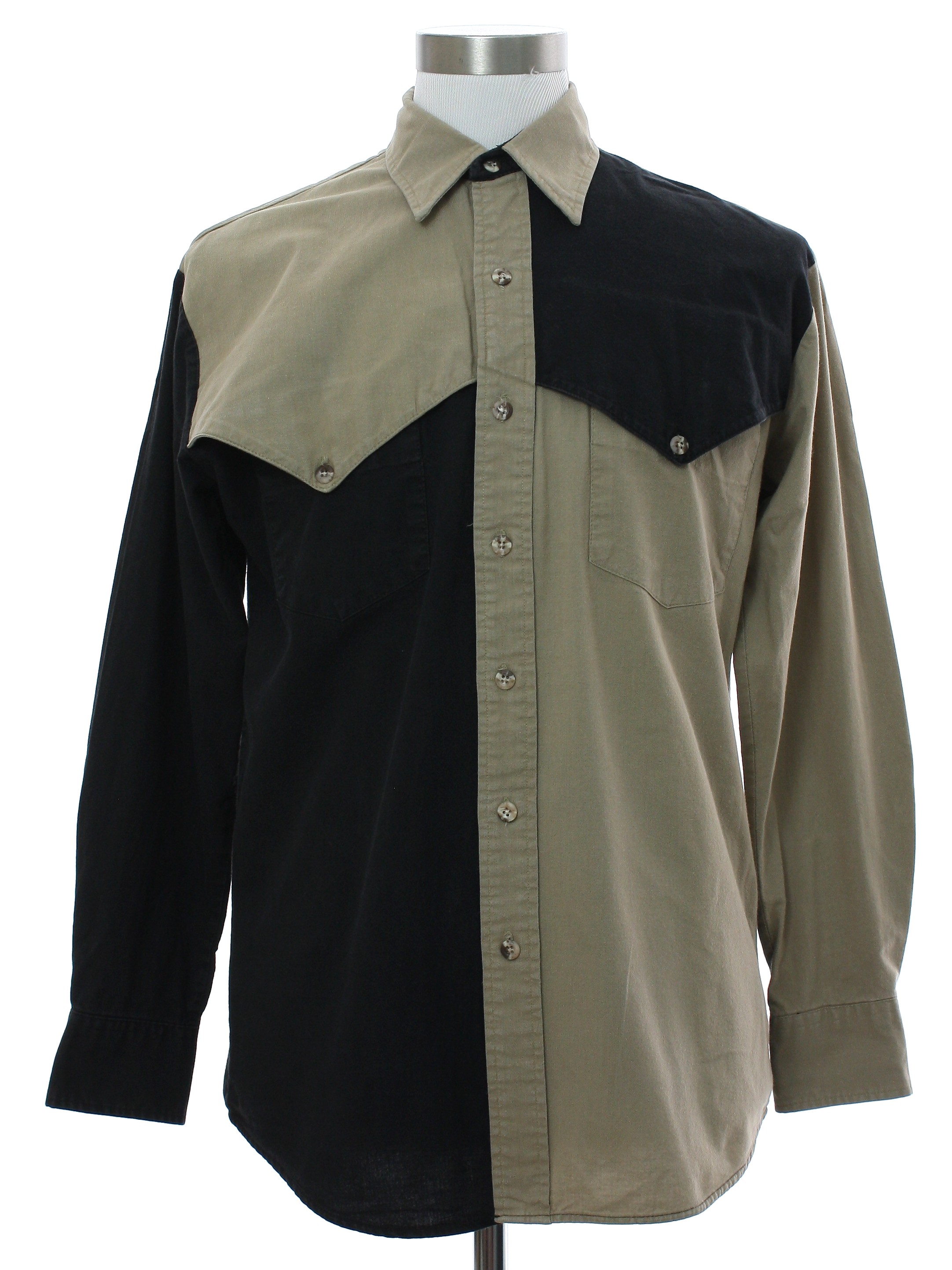 Retro 1980's Western Shirt (Karman) : 80s -Karman- Mens