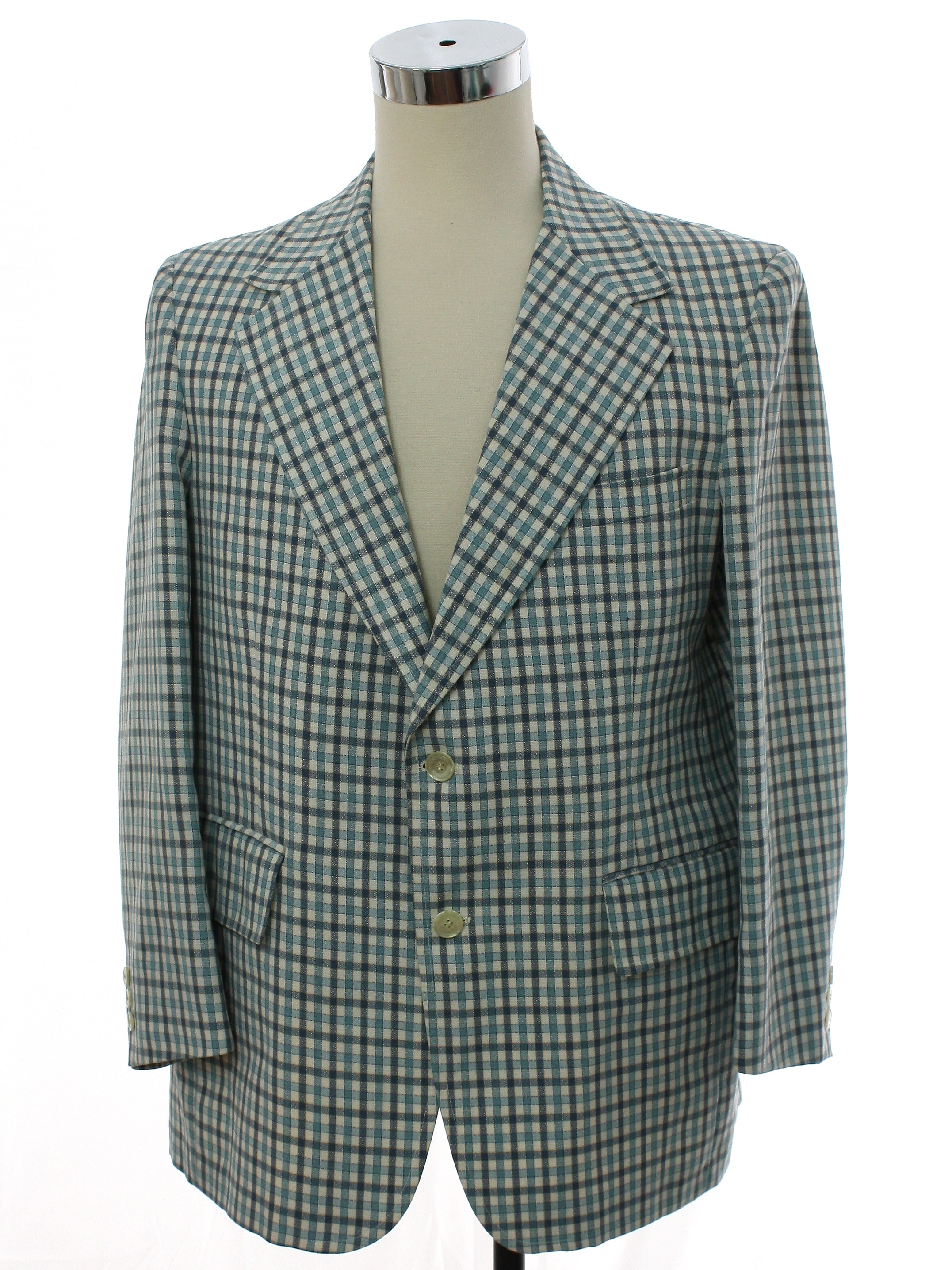 Hannys 70's Vintage Jacket: 70s -Hannys- Mens off white, and shades of ...