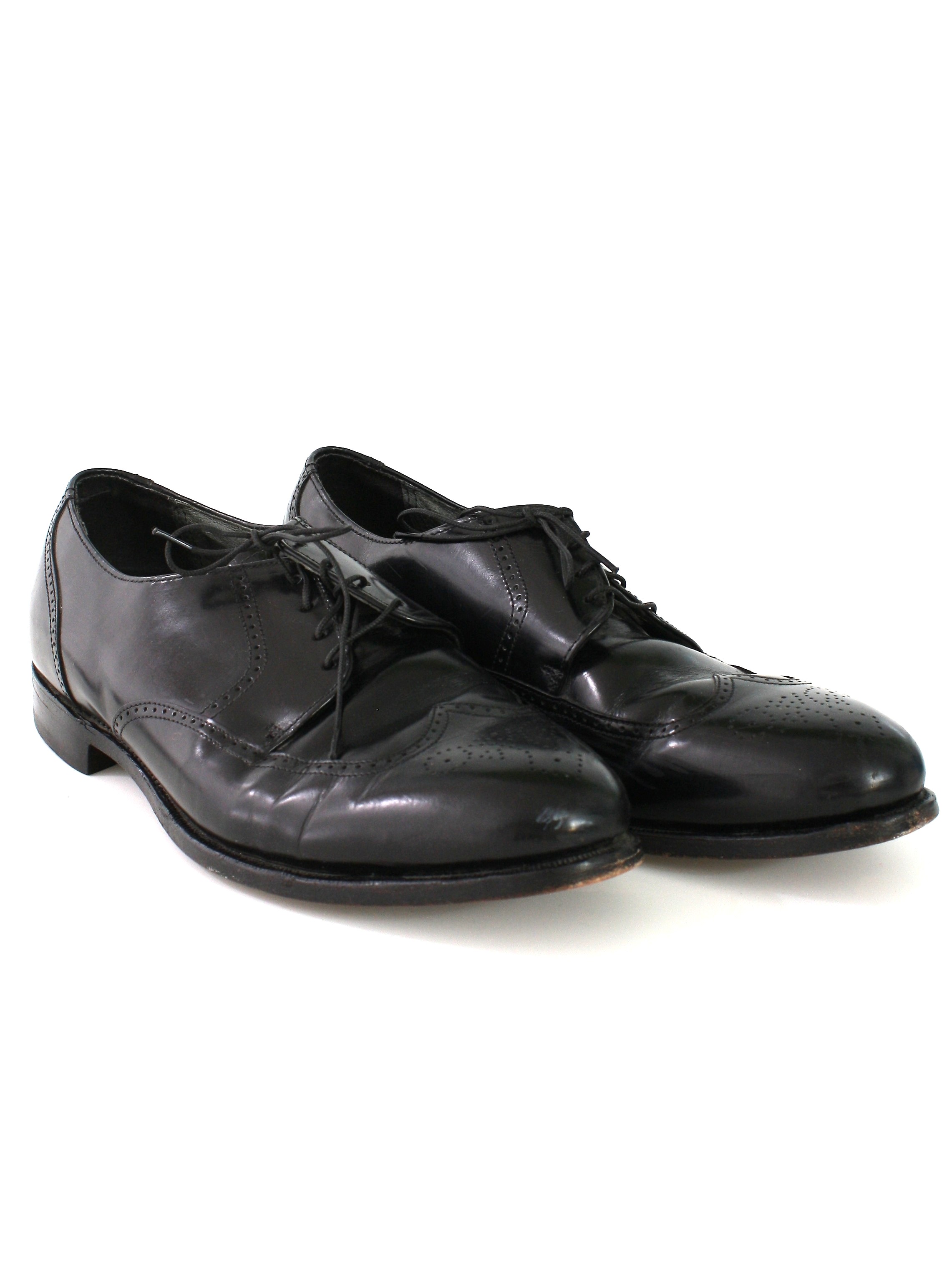 Vintage Bostonian Nineties Shoes: 90s -Bostonian- Mens black smooth ...
