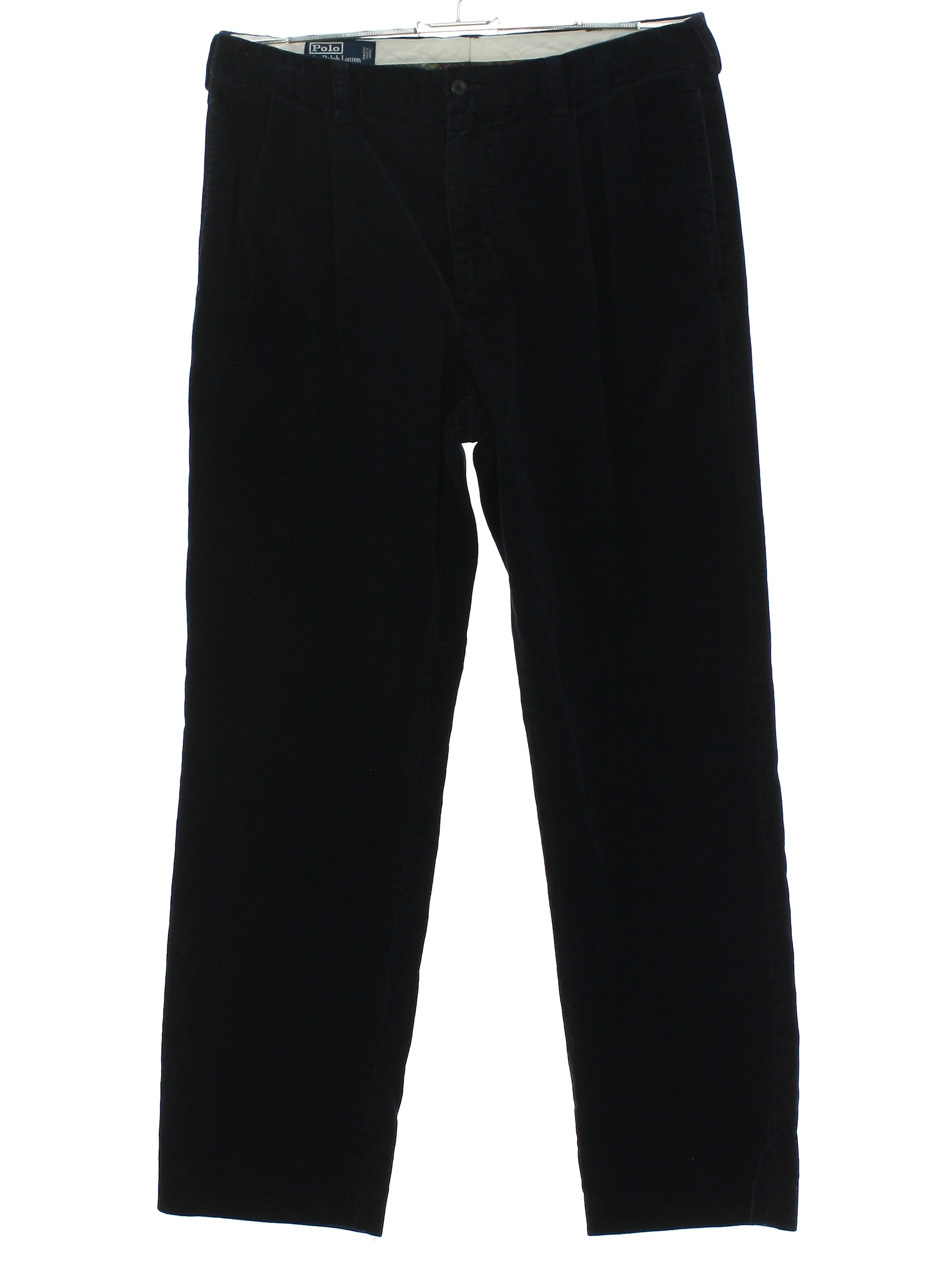 Pants: 90s -Polo by Ralph Lauren- Mens midnight blue solid colored ...