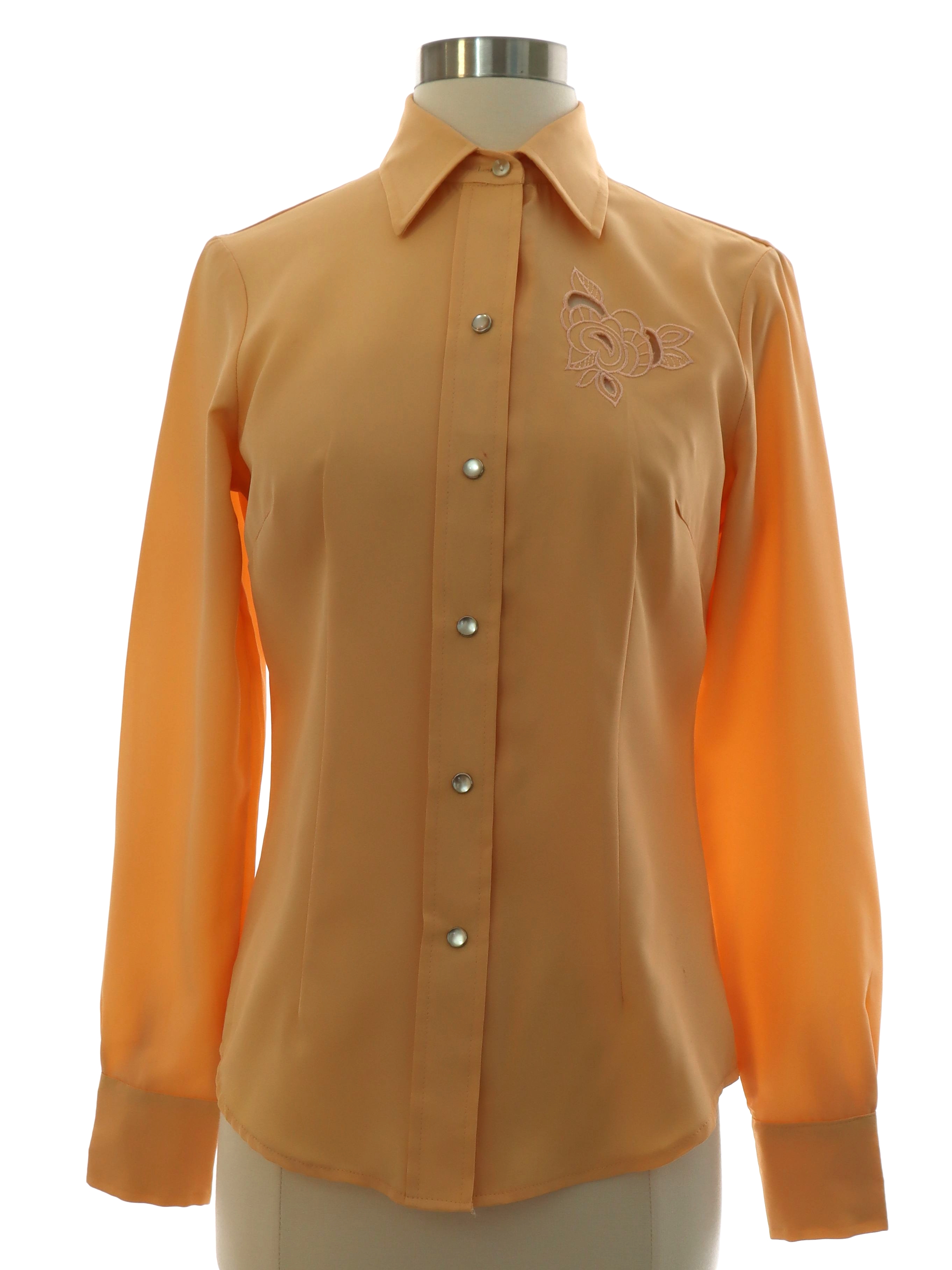 1970's H Bar C California Ranchwear Womens Western Shirt