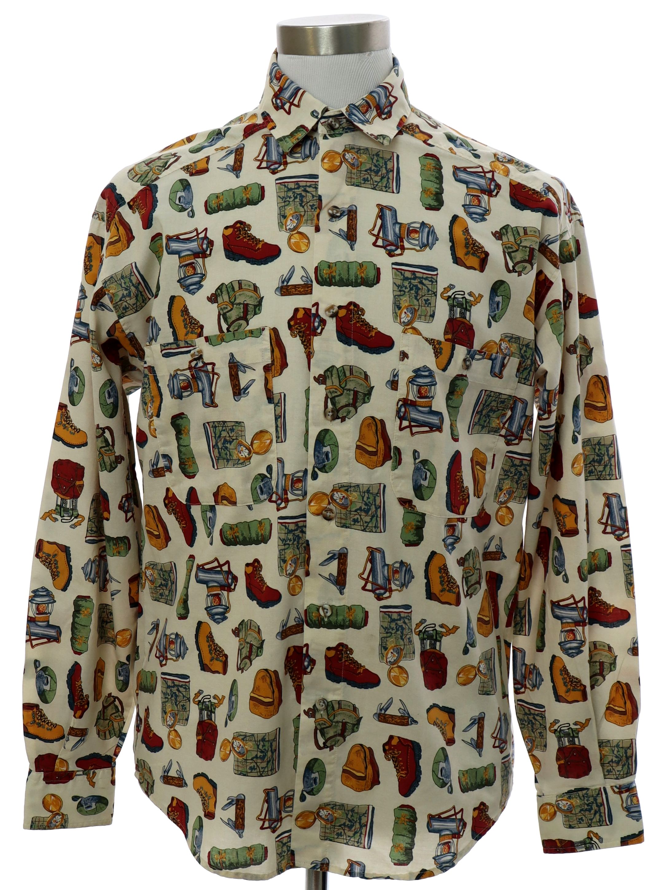 Johnny Cotton, Made in USA 90's Vintage Shirt: 90s -Johnny