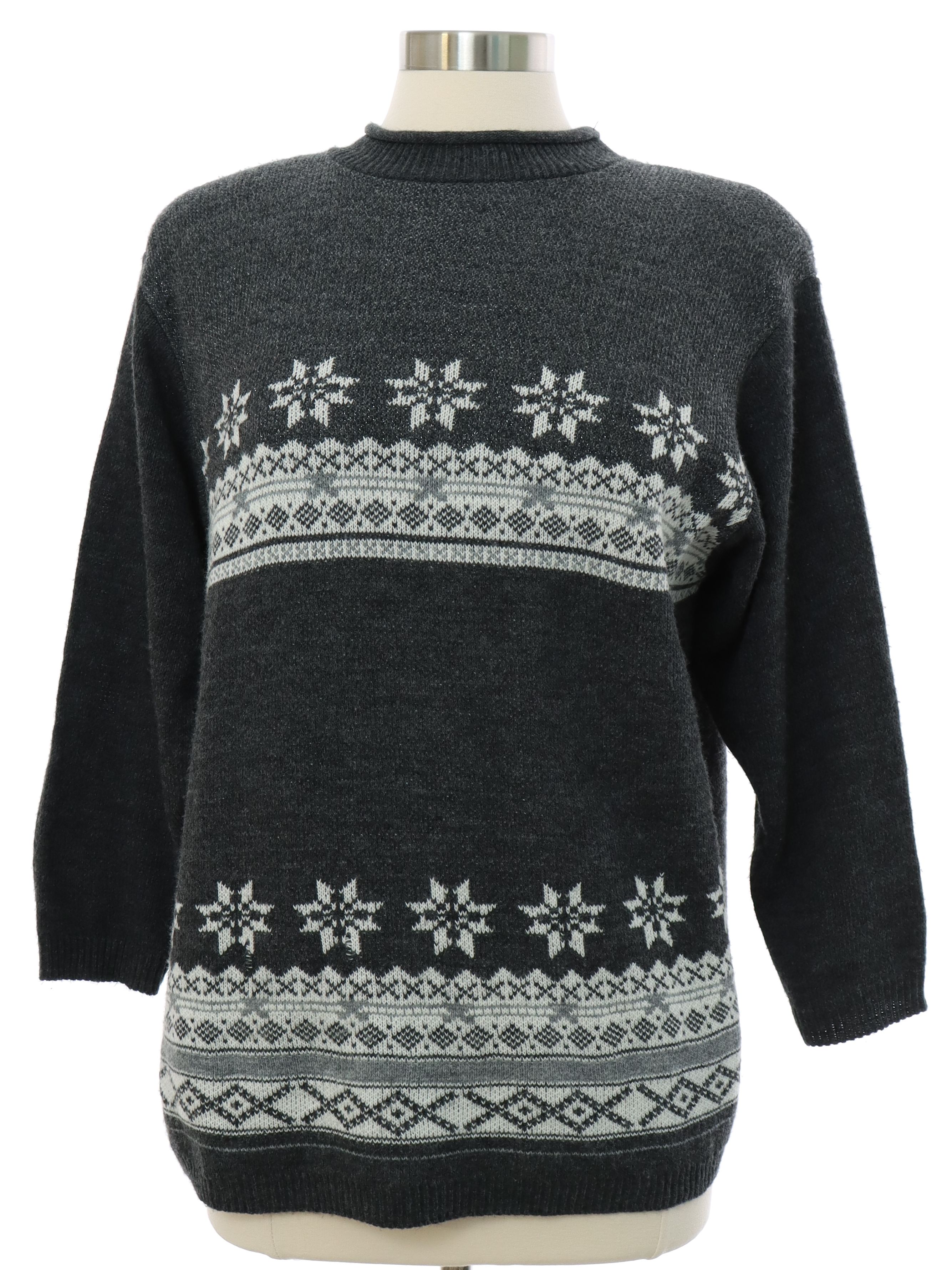 80's Vintage Sweater: Late 80s -Norton McNaughton Petite- Womens dark ...
