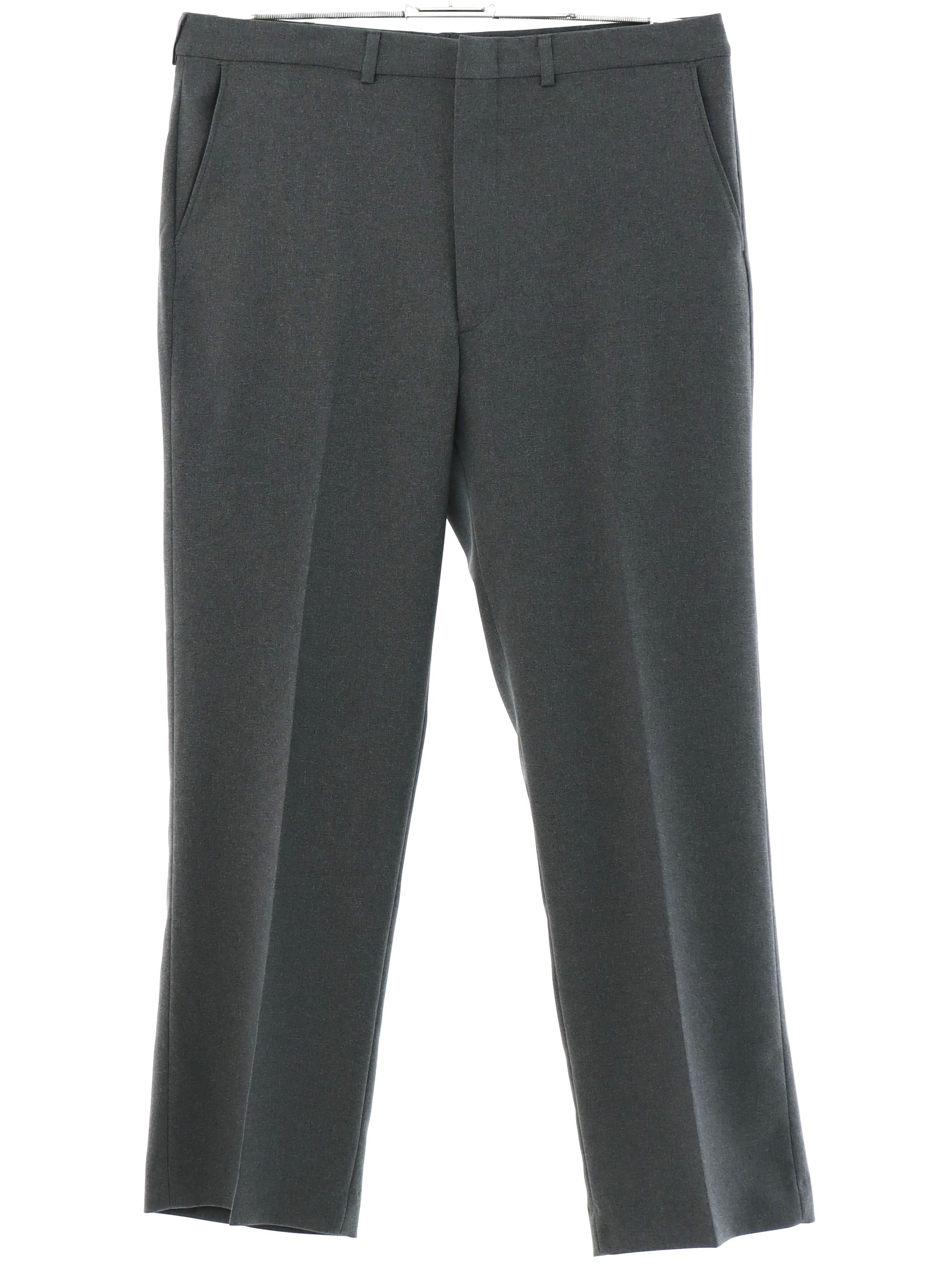 Eighties Vintage Pants: Early 80s -Flexslax- Mens heathered gray ...