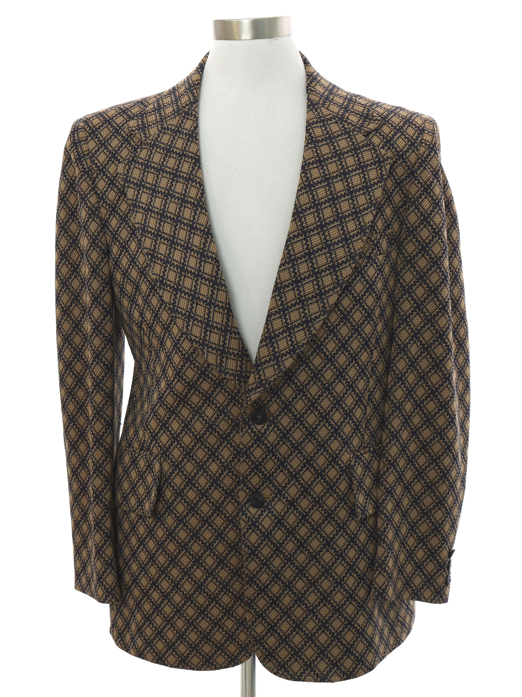 70s Vintage Etonshire Jacket: 70s -Etonshire- Mens brown and navy ...