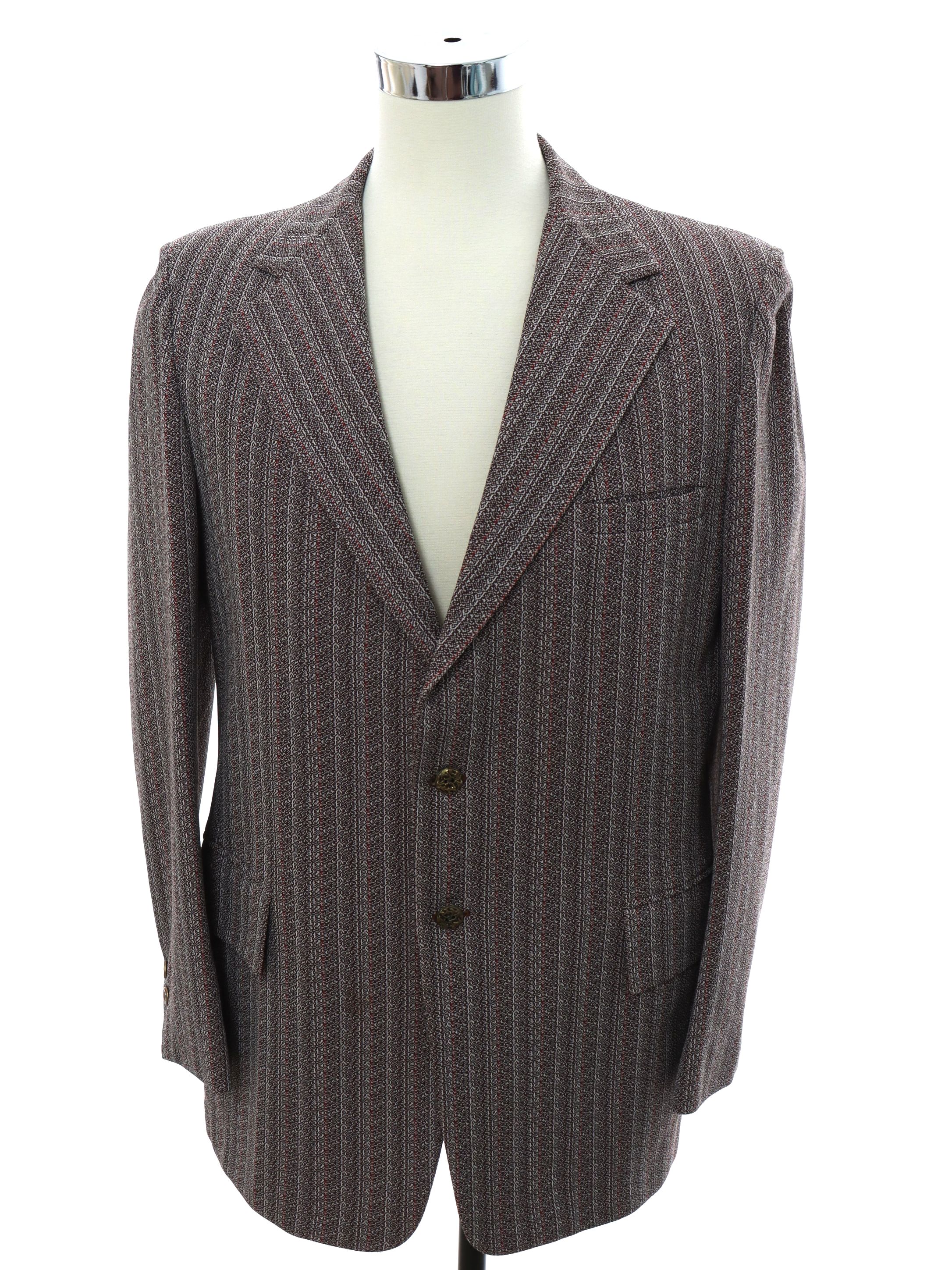 1970s Vintage Jacket: 70s -Montgomery Ward- Mens brown, white, and ...