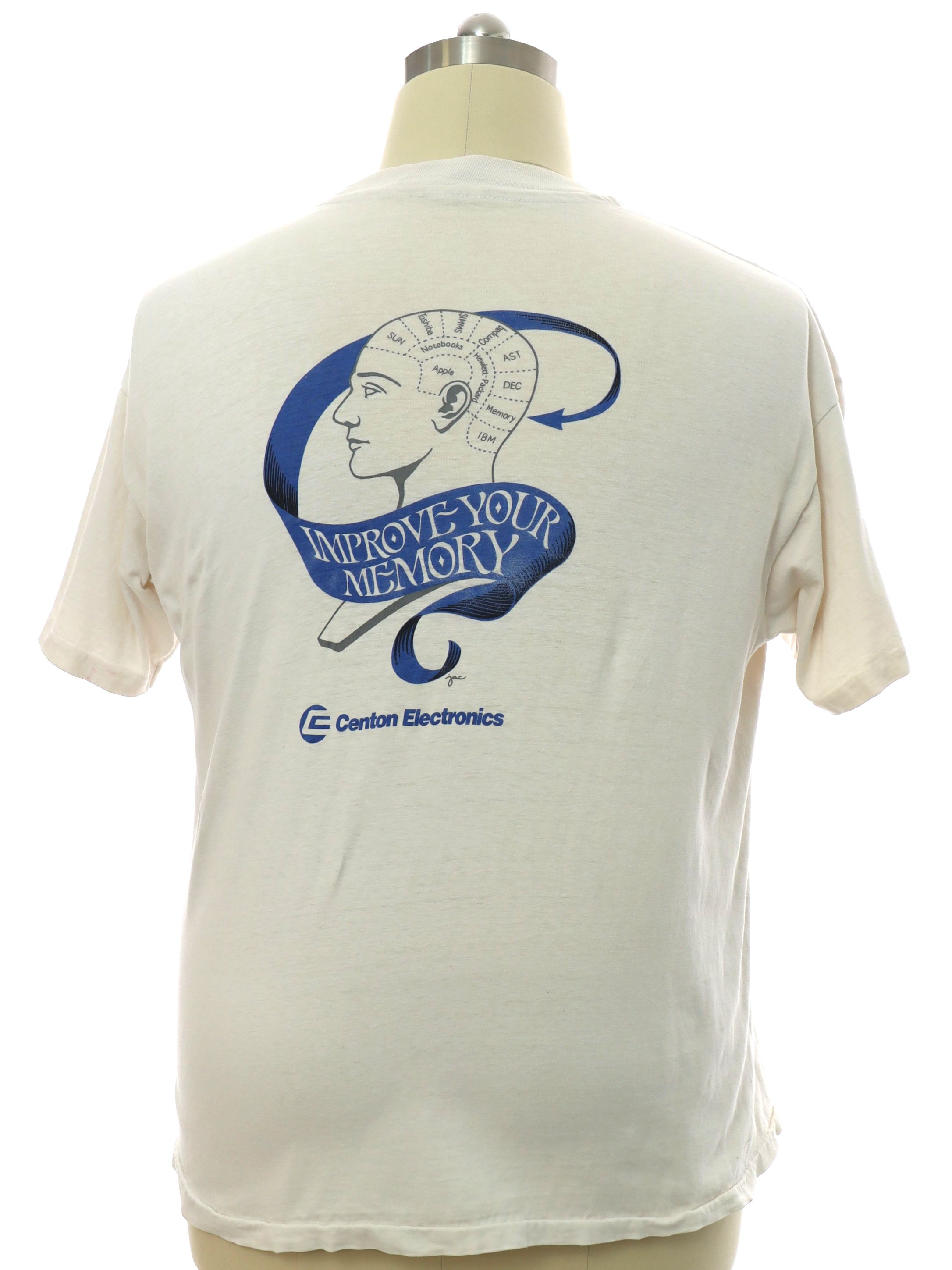 1990's Retro T Shirt: 90s -Hanes Beefy-T- Mens white