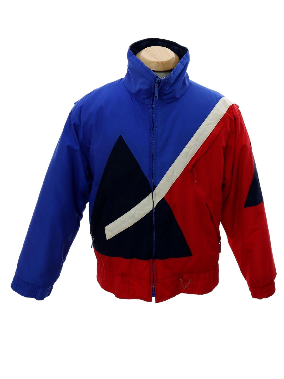 80s Jacket (1st Team): 80s -1st Team- Unisex Ladies or Boys red, white ...