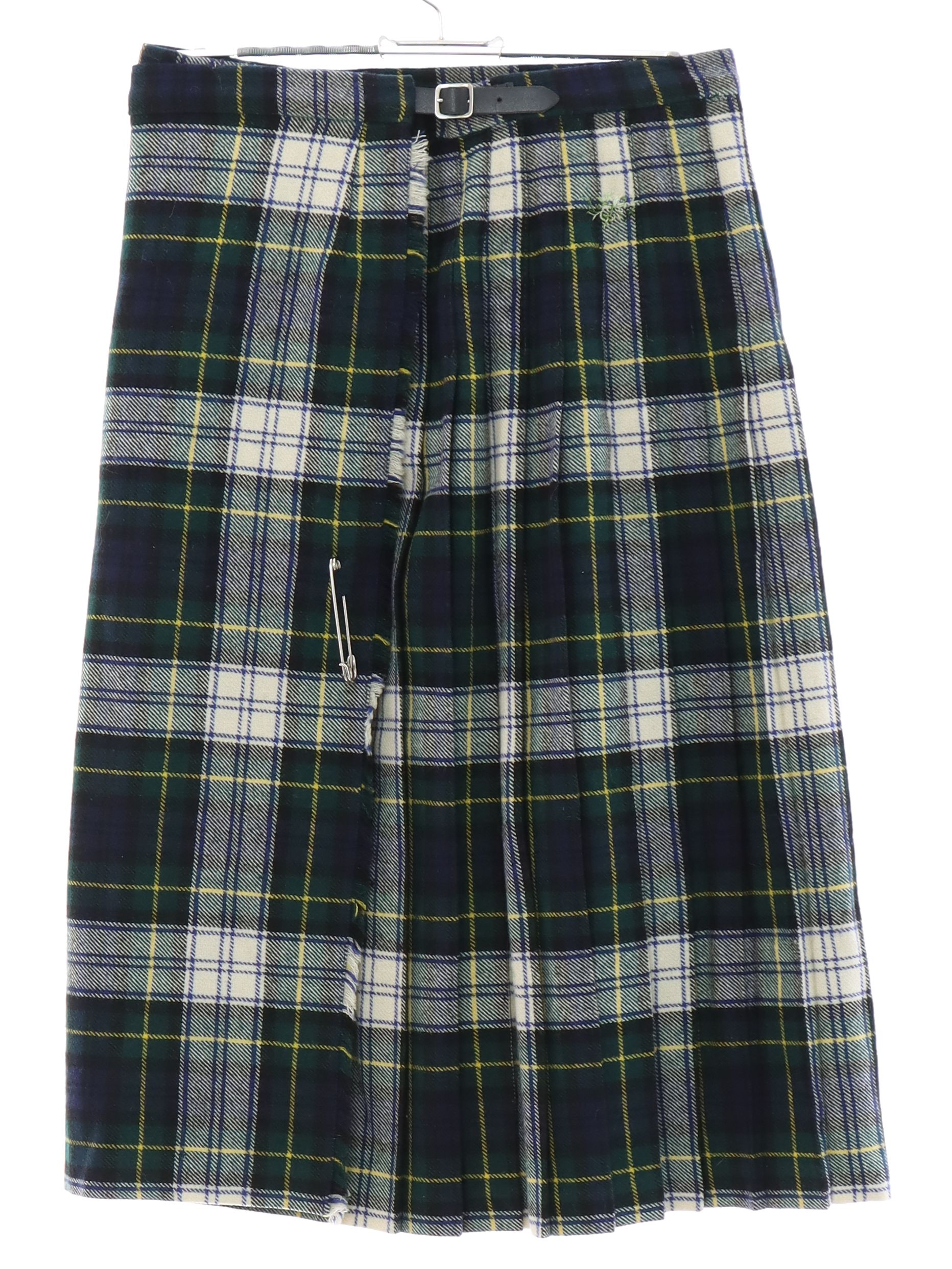 1970's Vintage Kenmore Scottish Wool Plaid Skirt: 70s -Kenmore Scottish ...