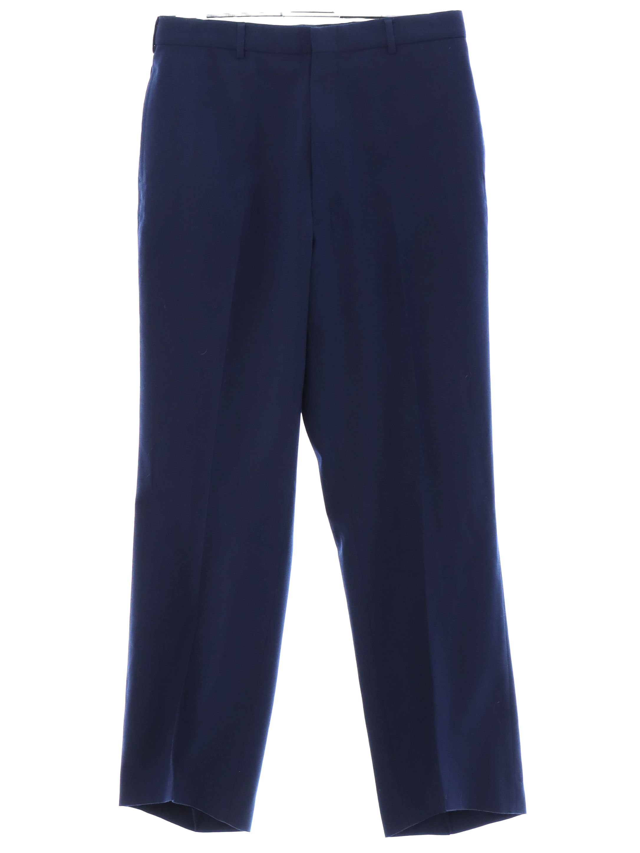 Pants: 90s (2007) -DSCP by Bremen Bowdon- Mens navy blue solid
