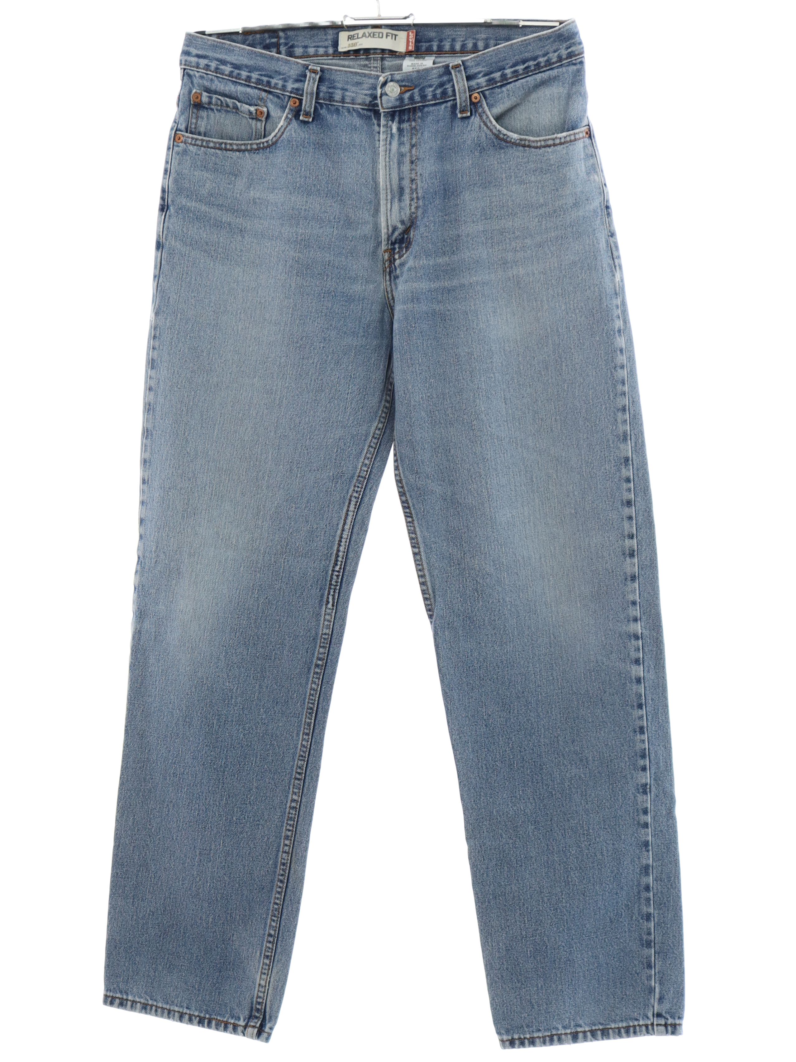 Pants: 90s (2006) -Levis 550s- Mens medium blue background cotton denim ...