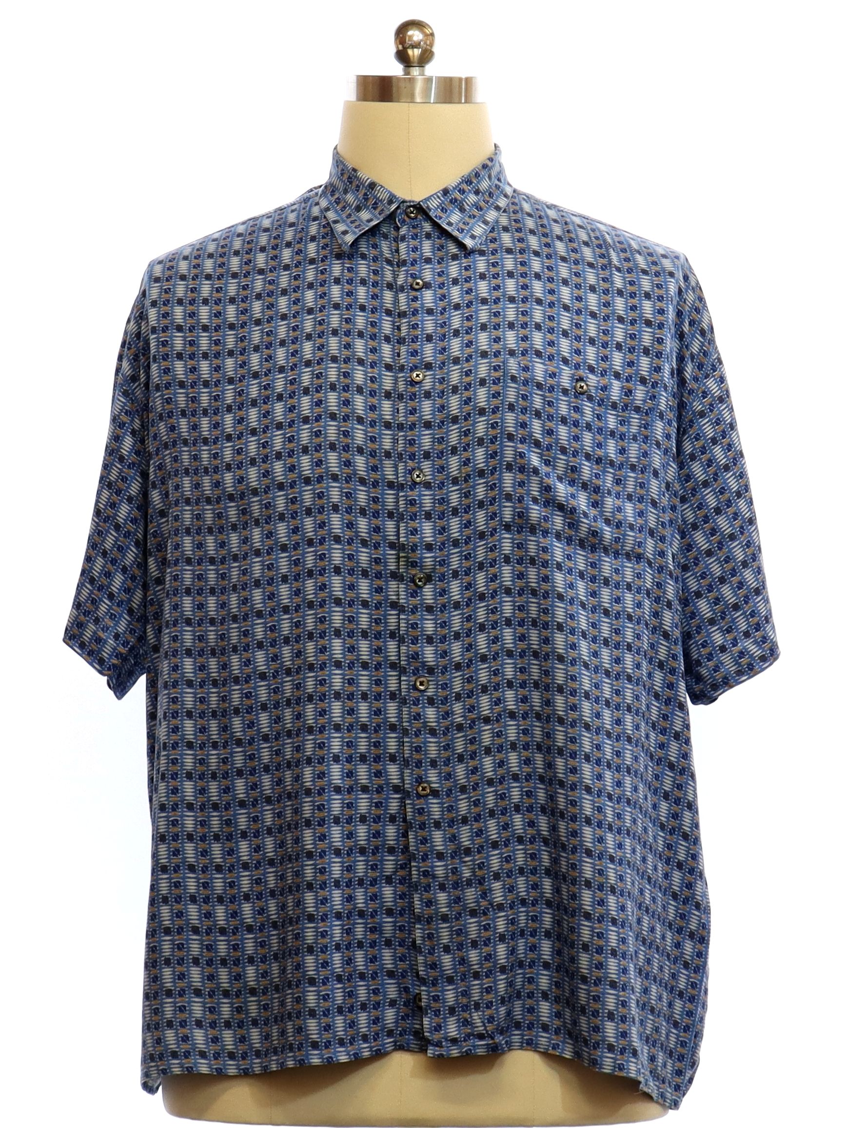 Shirt: 90s -Alternatives by Natural Issue- Mens medium blue background ...