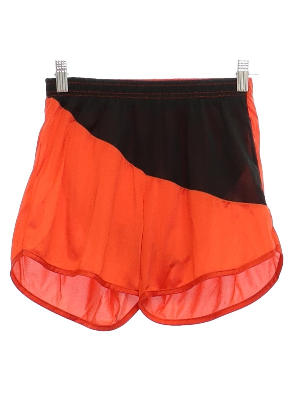 Eighties Vintage Shorts: 80s -Cobblestones- Unisex orange and black ...